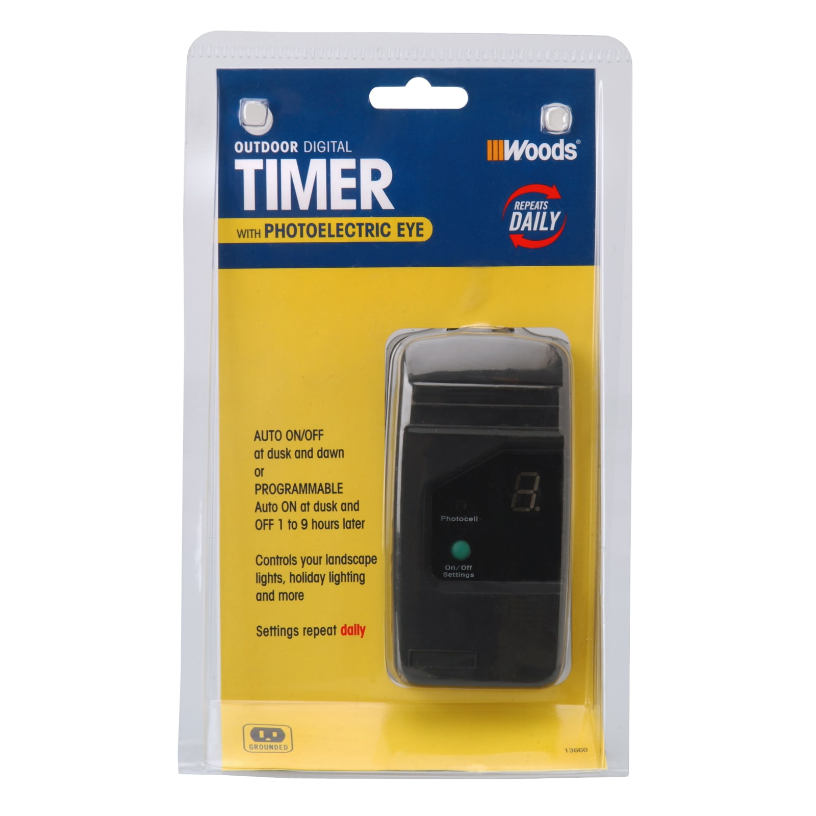 Woods 24-Hour Mini Digital Outlet Timer
