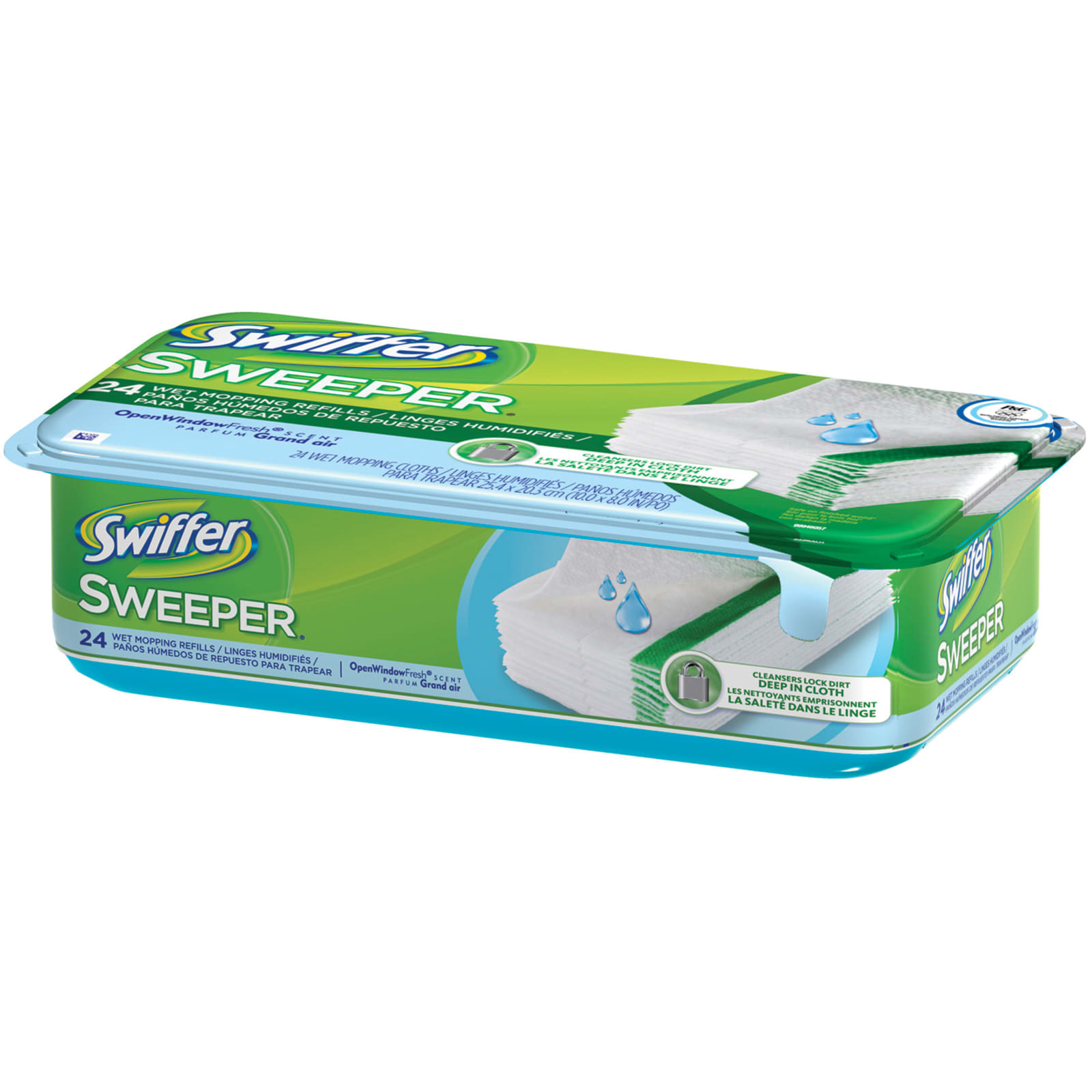 Swiffer Sweeper Heavy Duty Wet Cloths, Lavender, 54-count