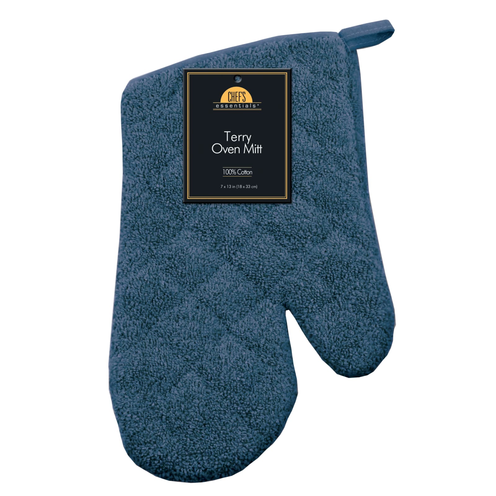 Kitchen Basics Terry Cloth Oven Mitt: 13 Inch