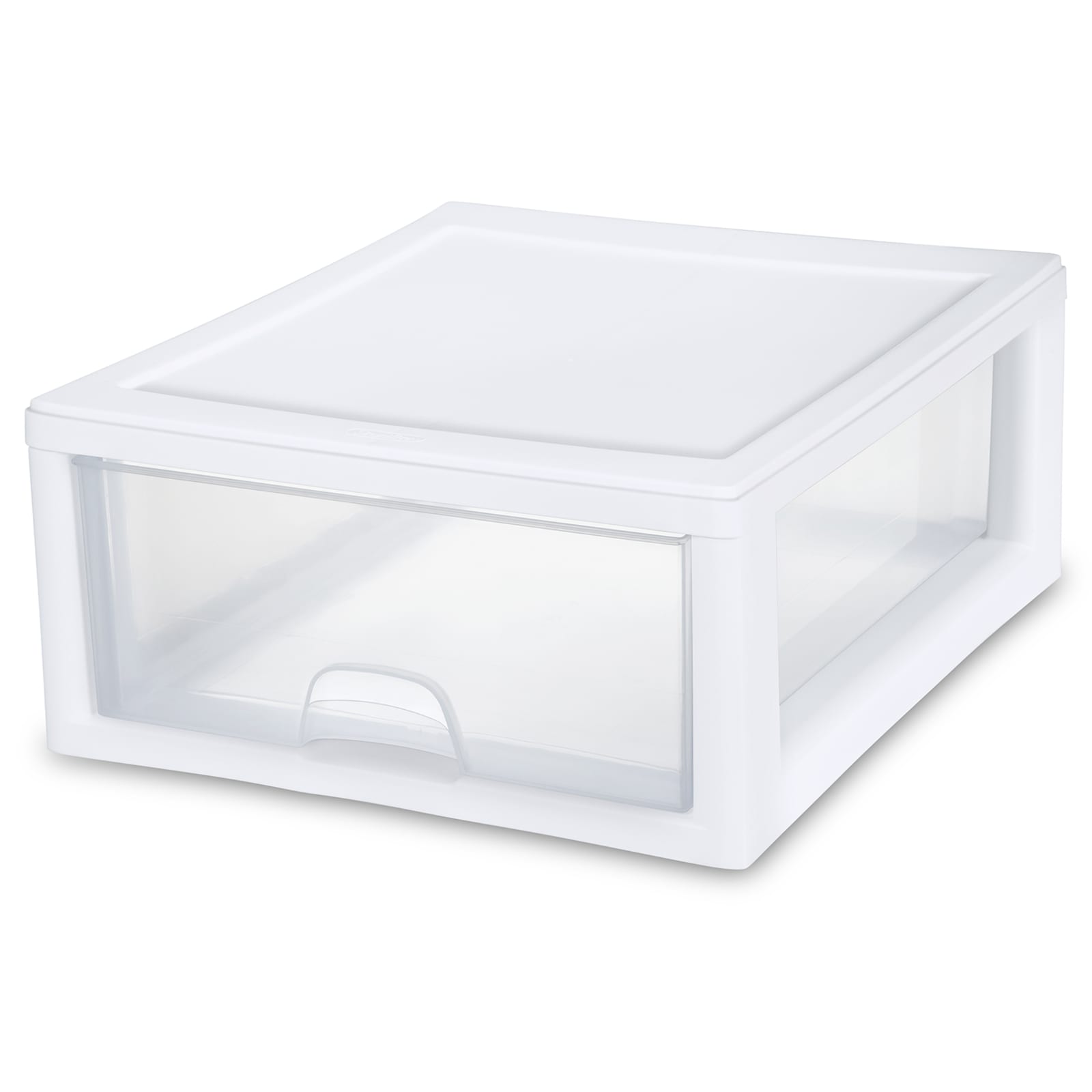 Sterilite 16 Qt Clear Plastic Stacking Storage Containers with