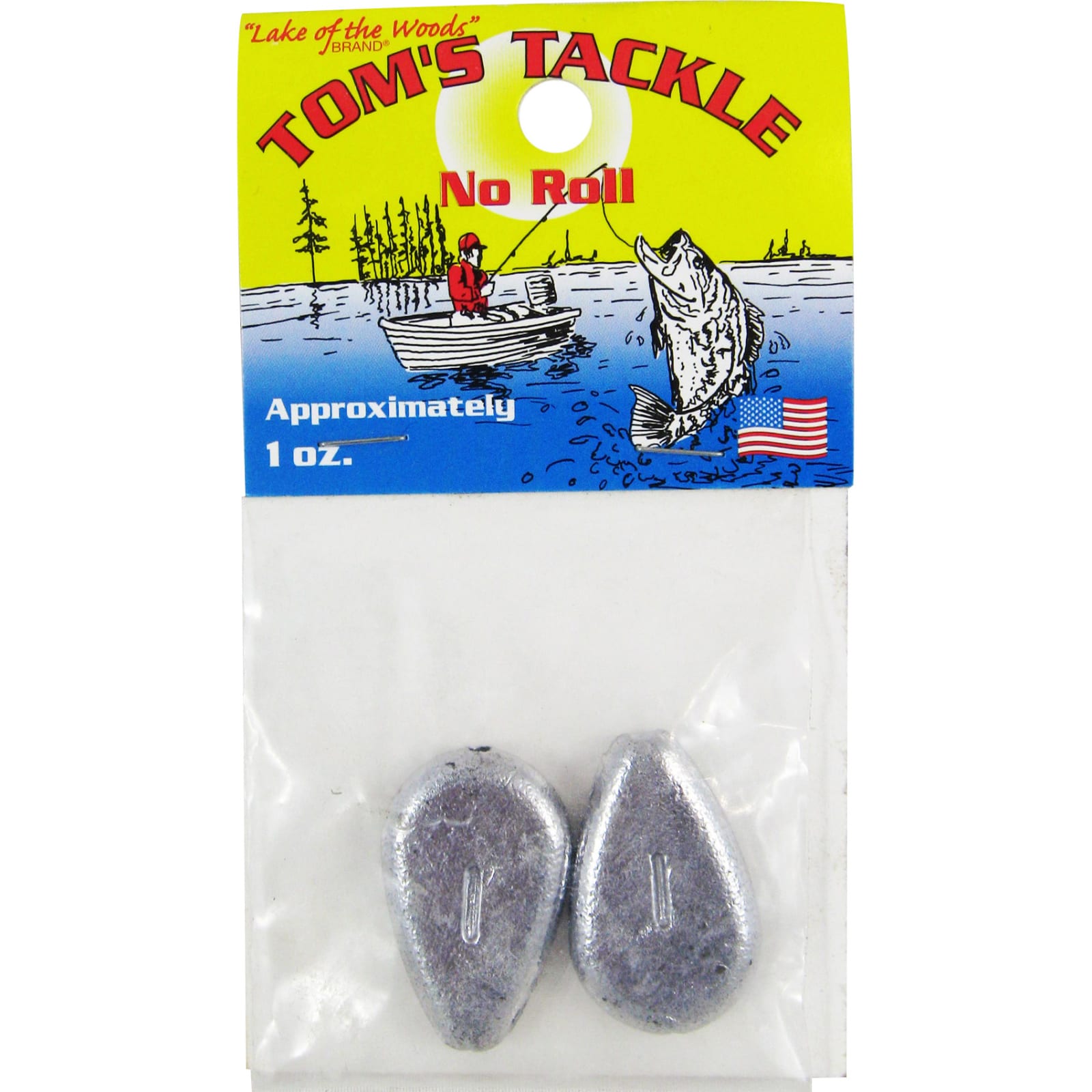Opti Tackle No Roll River Sinkers - 2 Pack | Size: 1 oz | by Fleet Farm