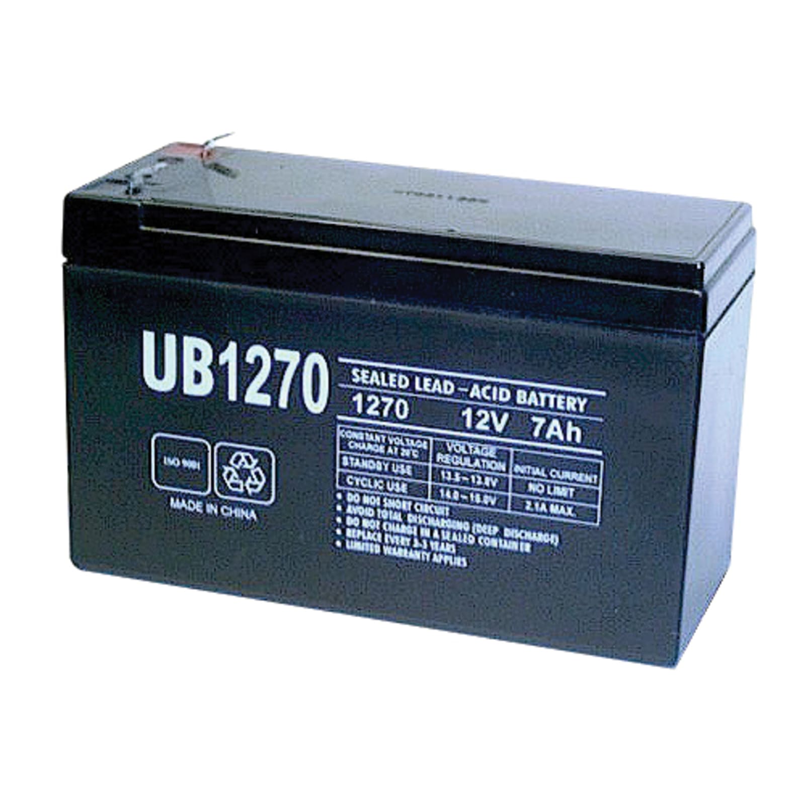 UB1270 12V Maintenance Free Sealed Lead Acid Battery by UPG at