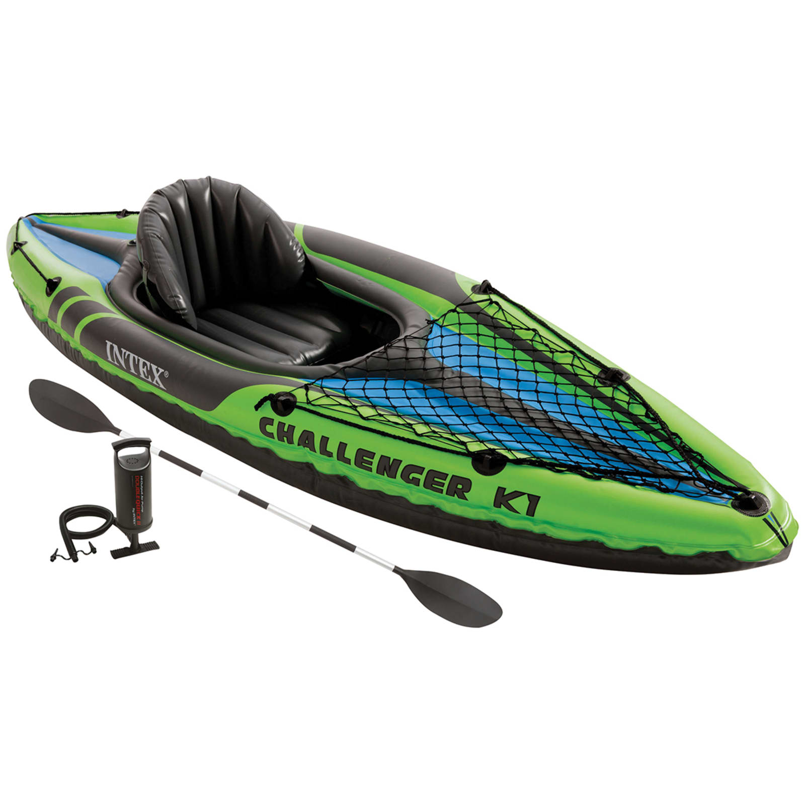 Intex Challenger 1-Person K1 Inflatable Kayak w/ Paddle & Pump