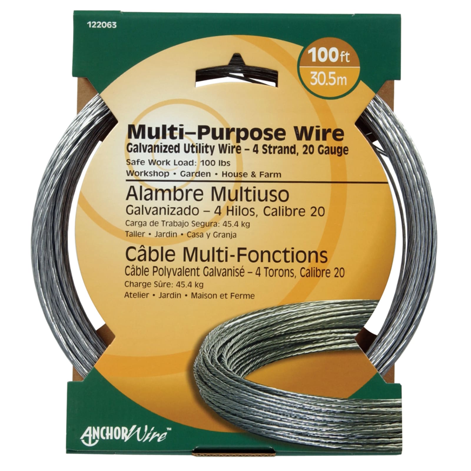 100 ft. 100 lb. 20-Gauge Multi-Purpose Wire