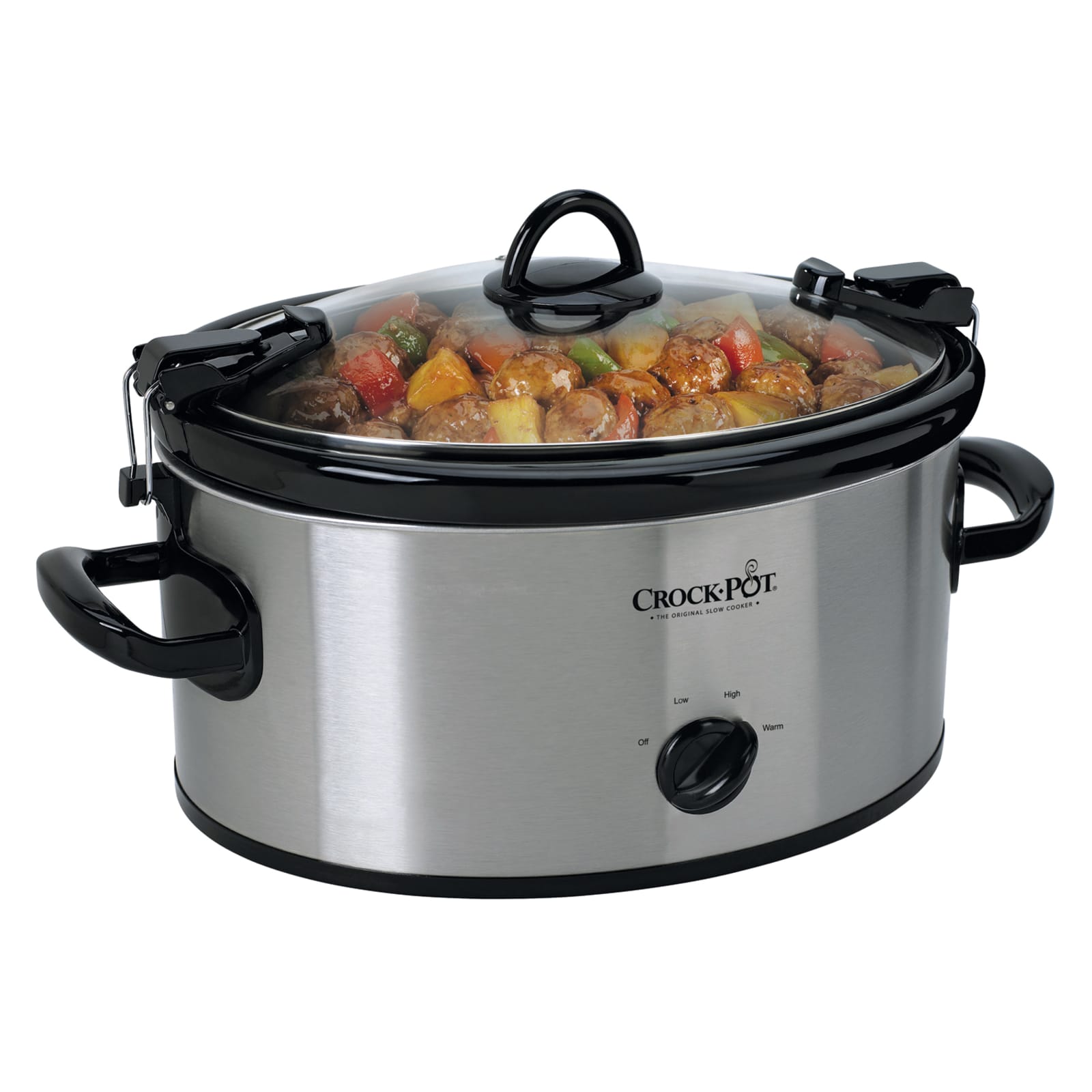 Cook & Carry 6 qt Stainless/Black Slow Cooker by Crock-Pot at Fleet Farm