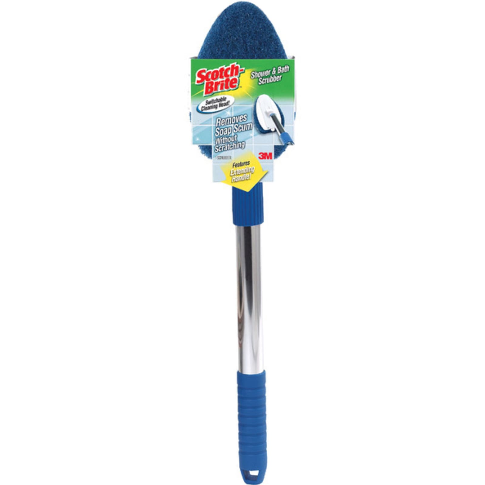 Scotch-Brite Non-Scratch Bathroom Scrubber with Reusable Handle