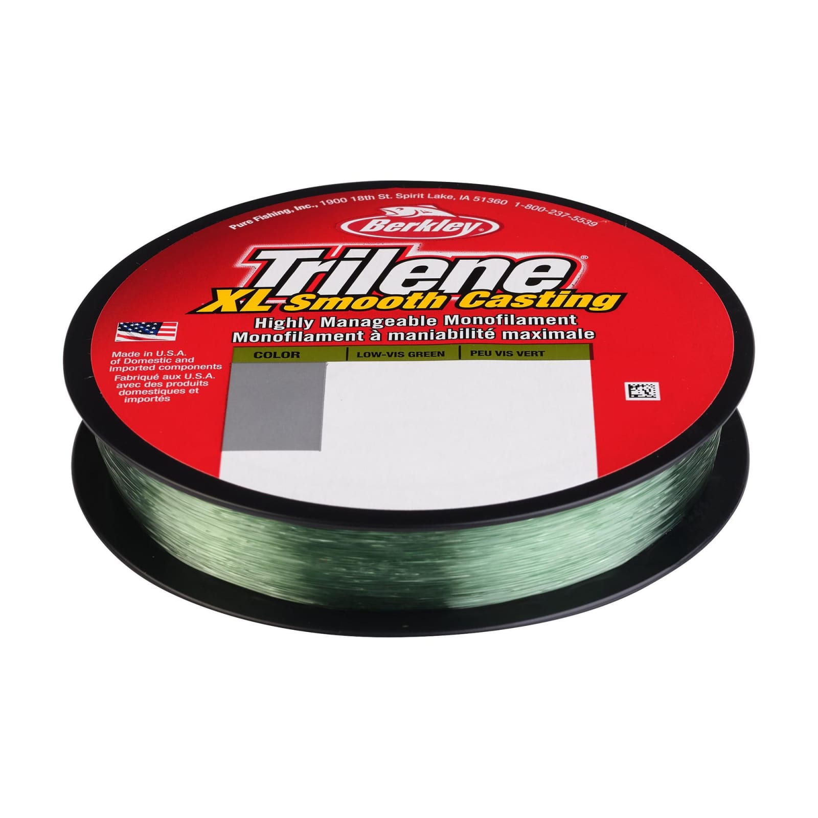 Berkley Trilene XL 14 lb. Monofilament Fishing Line, Low-Vis Green