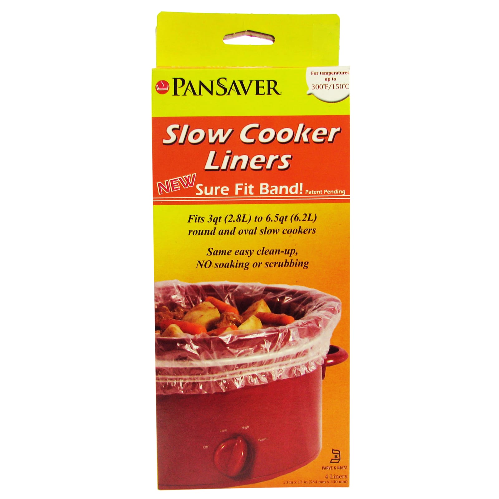 Pan Liner  Pansaver Slow Cooker Liners with Sure Fit Band