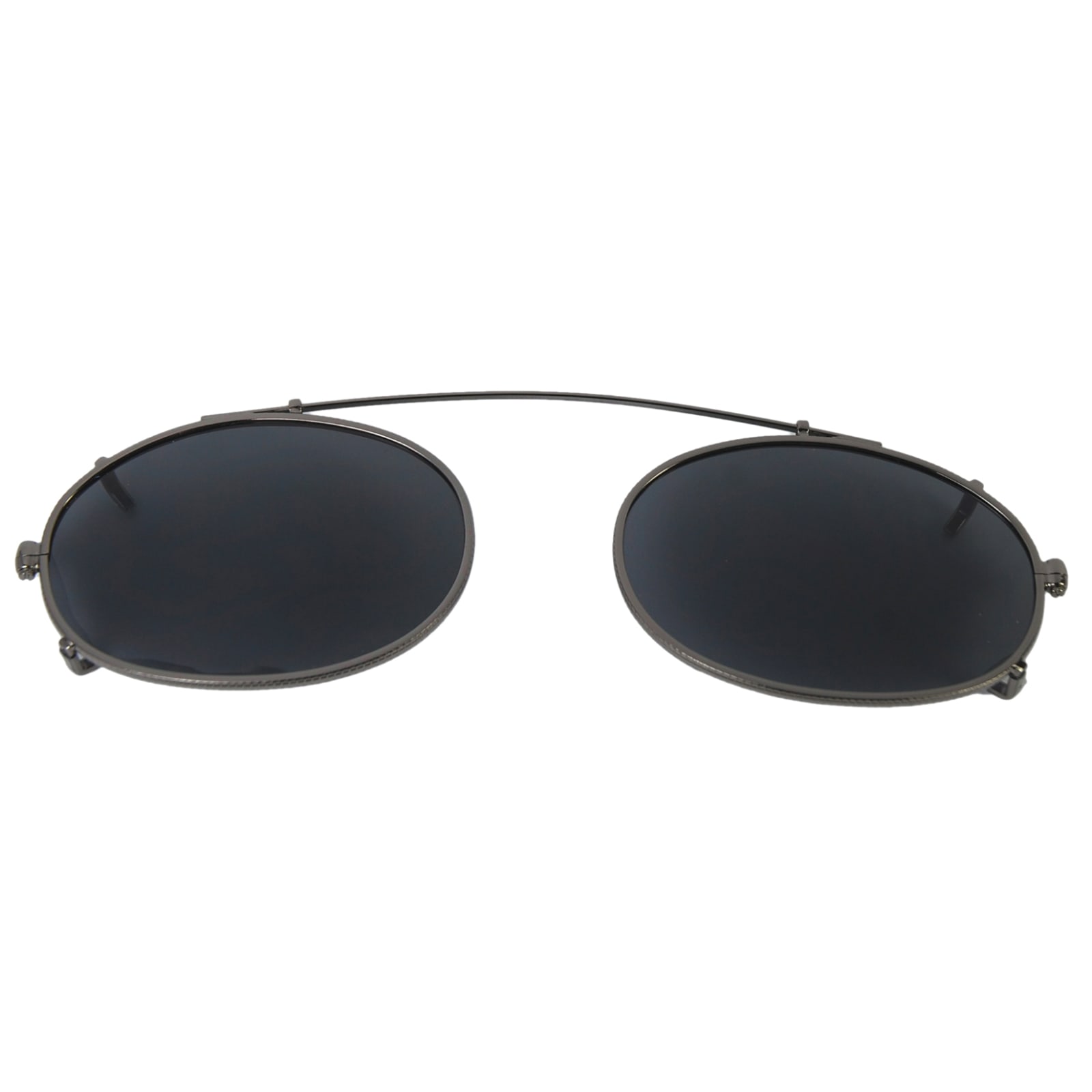 Gunmetal Flex Bar Low Rectangle Clip On Sunglasses by i gogs at