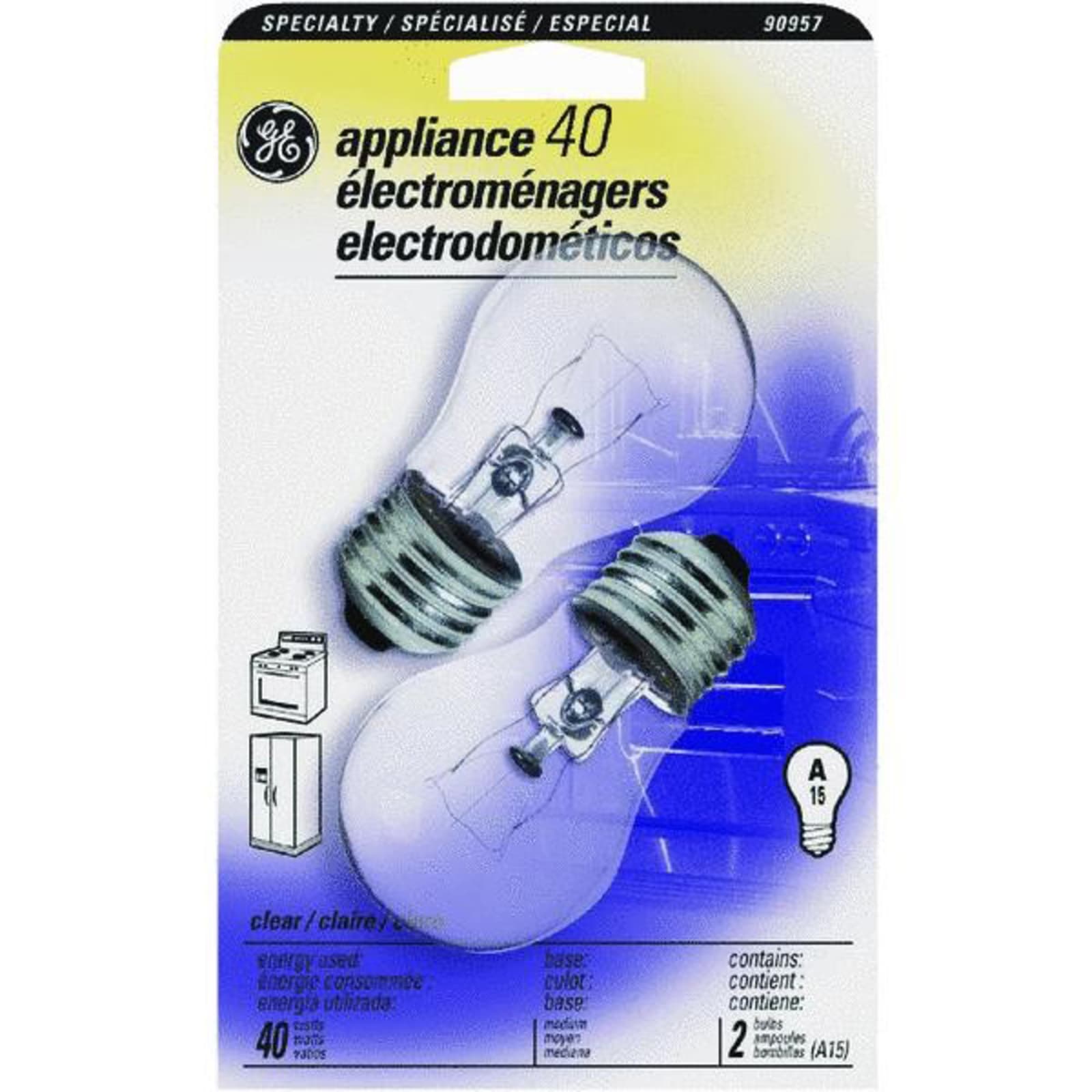 40 watt appliance bulb outlet