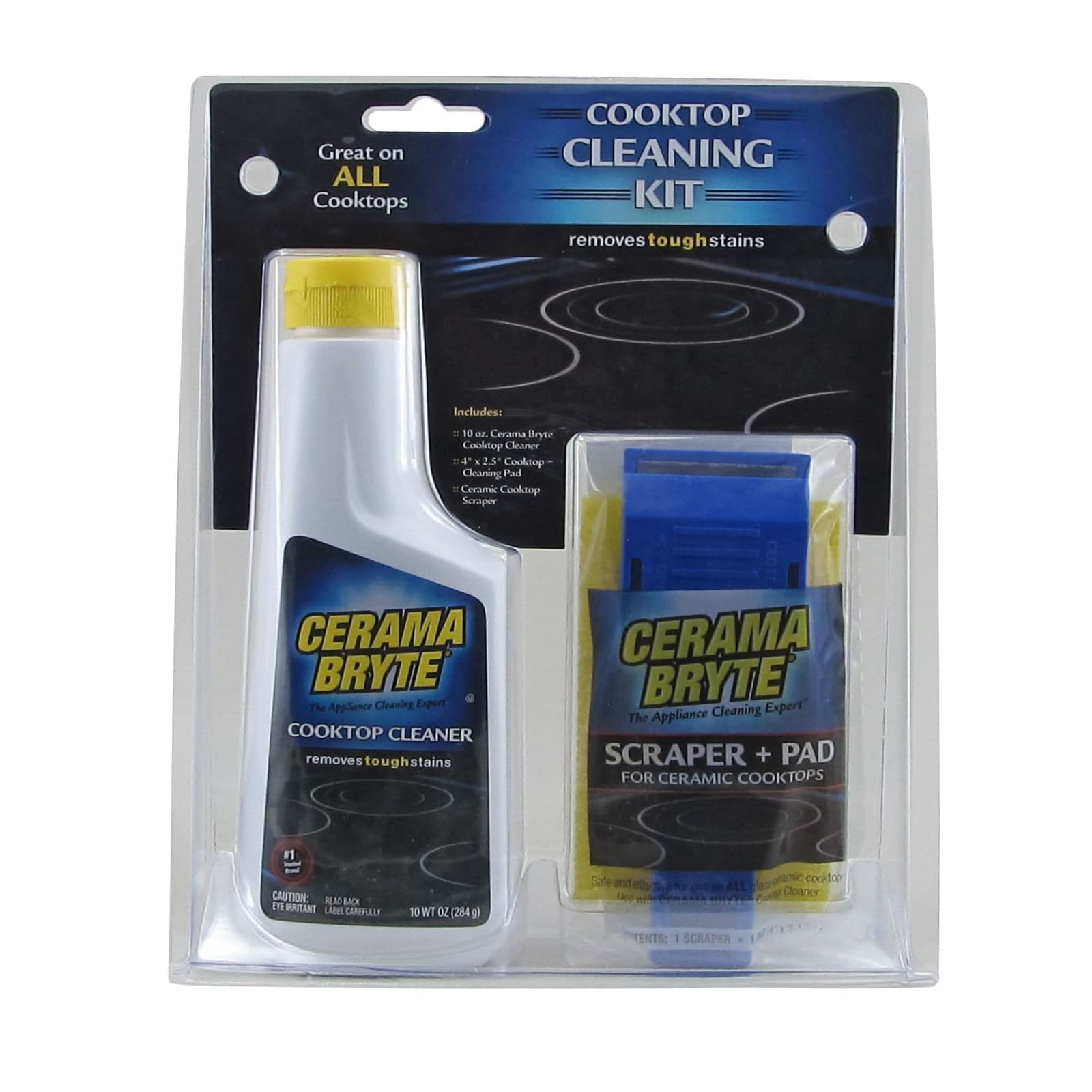 Cerama Bryte Glassceramic Cooktop Cleaning Combo Cooktop, Cooktop