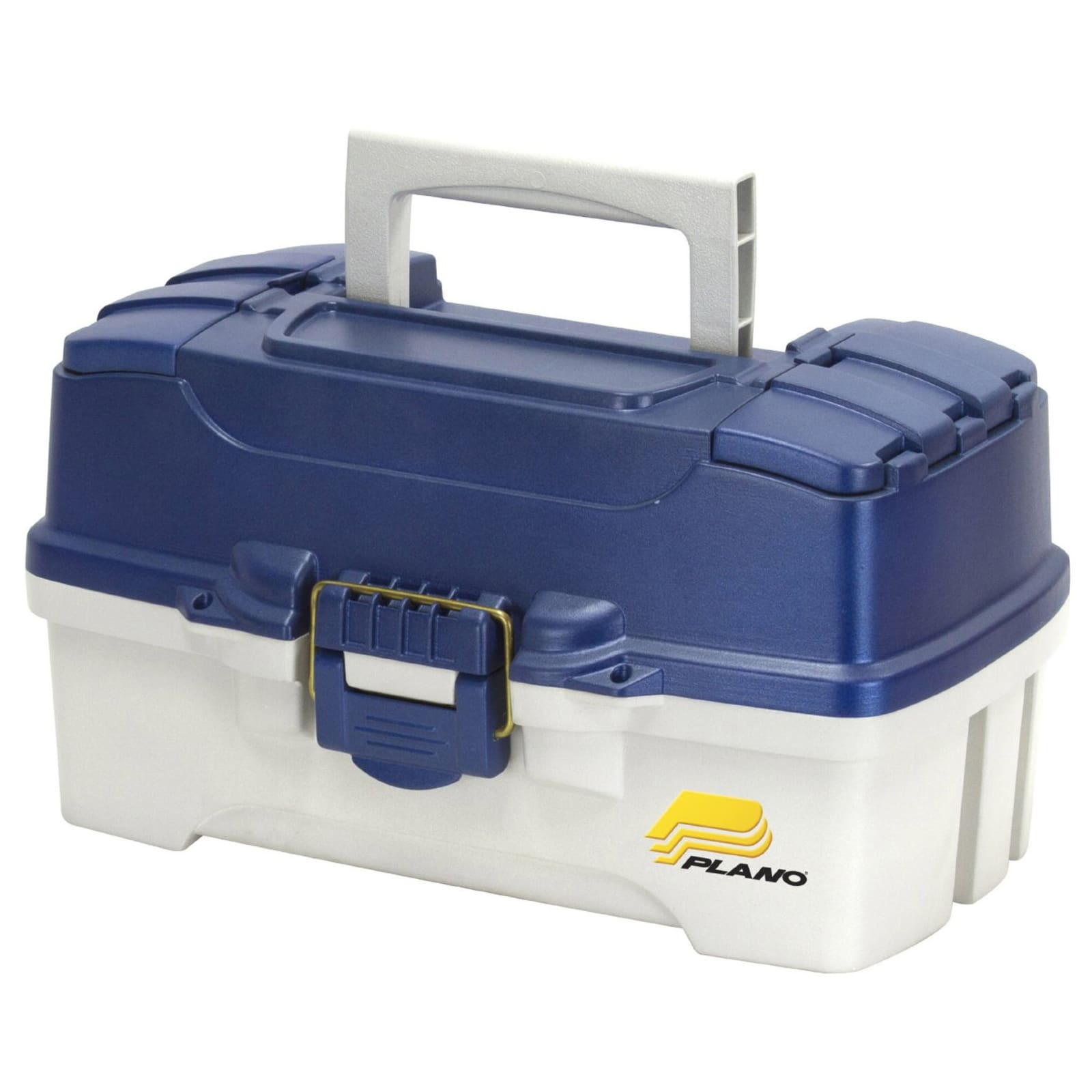 2-Tray Blue Metallic/Off-White w/ Top Access Tackle Box by Plano