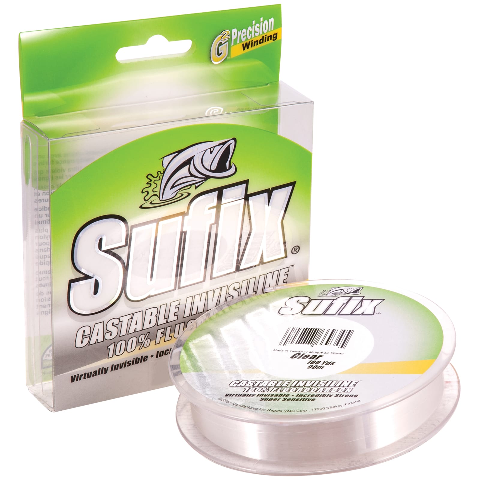 InvisiLine Clear Castable 100% Fluorocarbon Fishing Line by Sufix