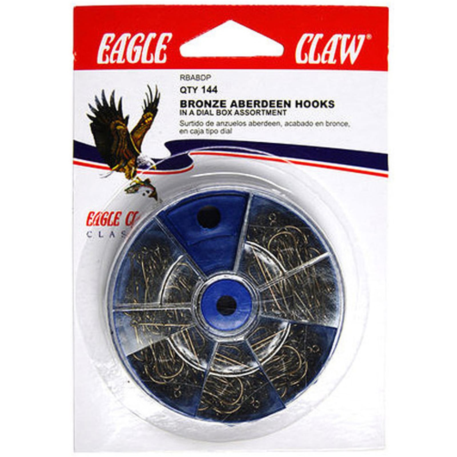 Eagle Claw 144 Pc. Assorted Aberdeen Offset Hooks by Eagle Claw at