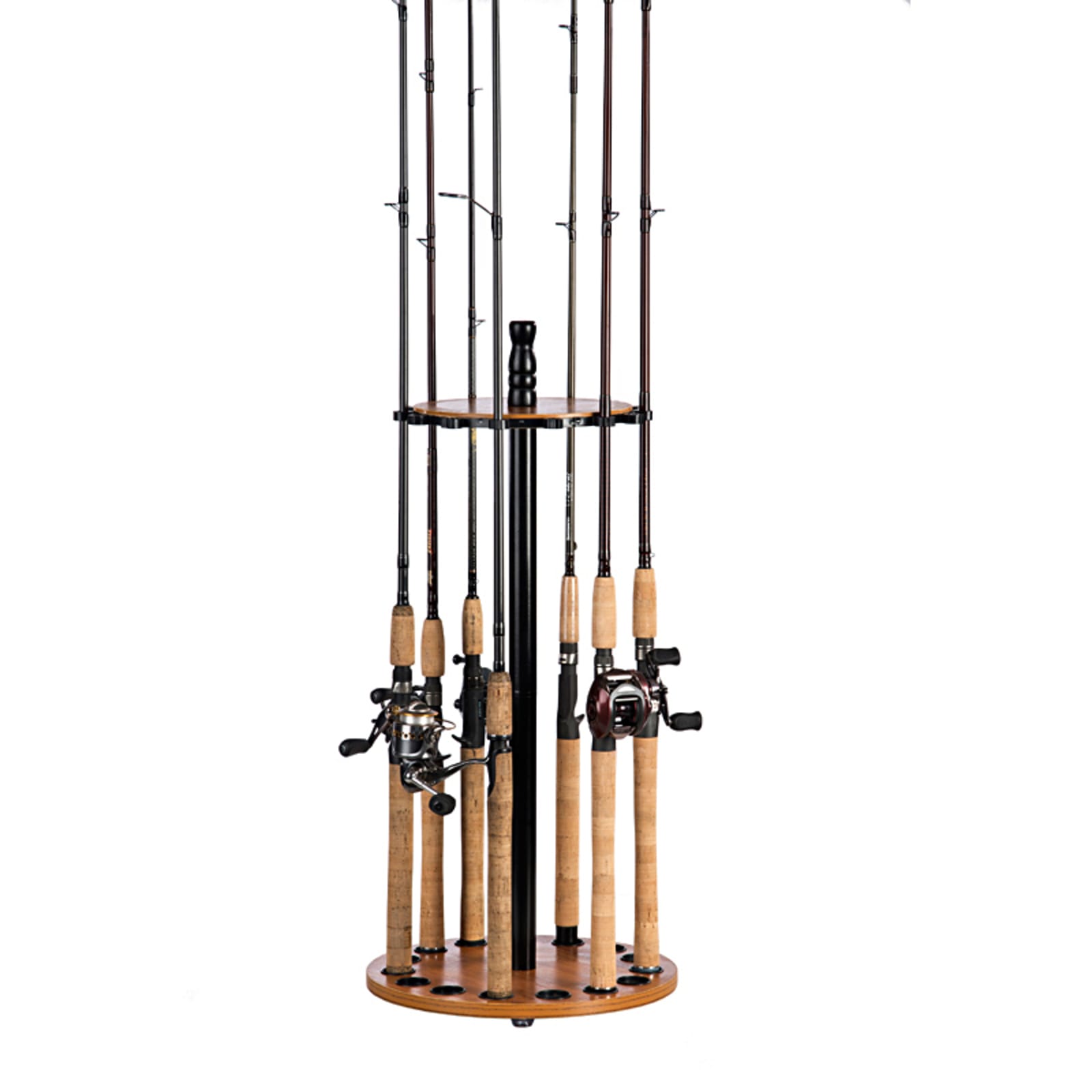 Oak Round Floor 15-Rod Rack by Old Cedar Outfitter's at Fleet Farm