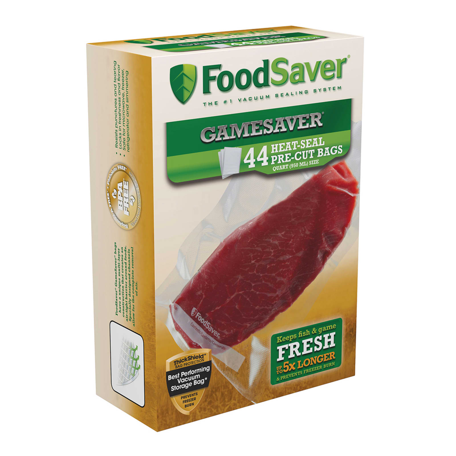 Foodsaver GameSaver 44 Bags Quart Size