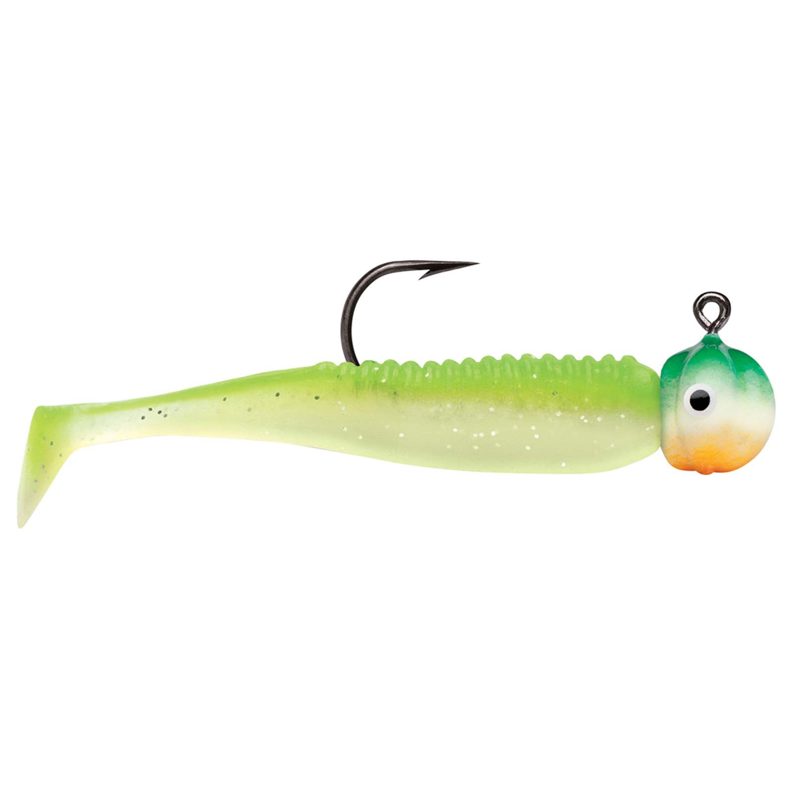 VMC BTJ Boot Tail Green Orange Glow Panfish Jig by VMC at Fleet Farm