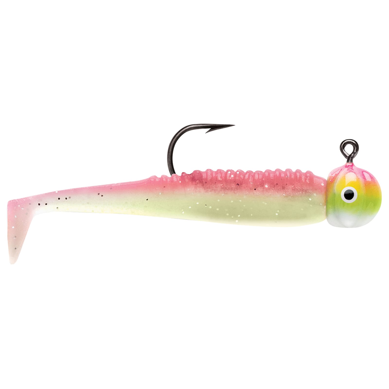 VMC Boot Tail Spinnerbait Pink Chartreuse Glow; 1/16 oz.