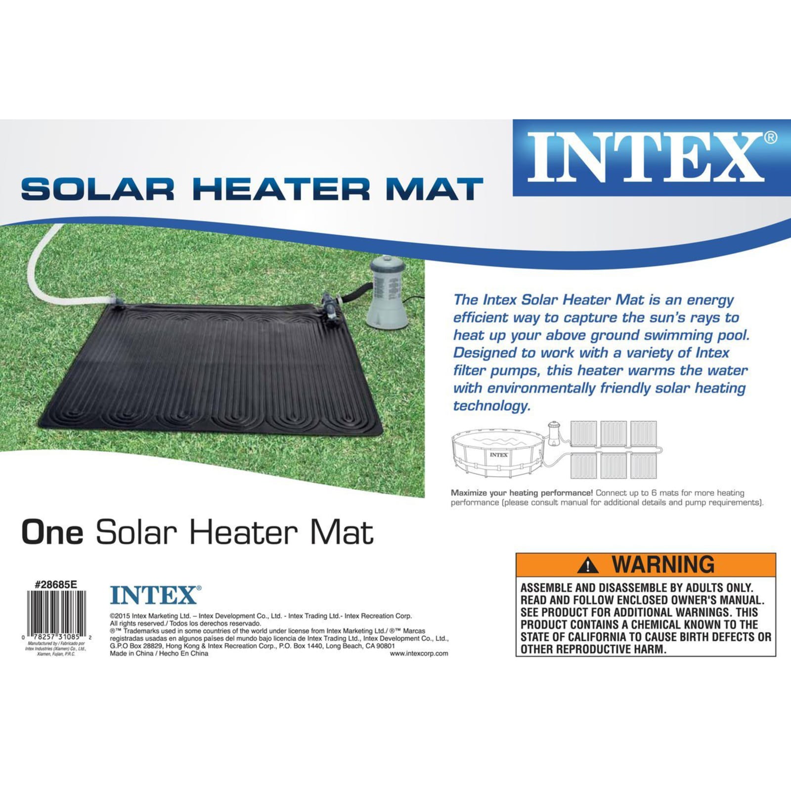 Intex solar heater sale mat