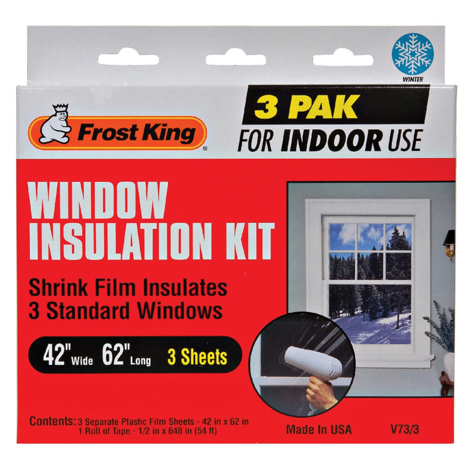 Indoor 3-Window Insulation Kit by Frost King at Fleet Farm