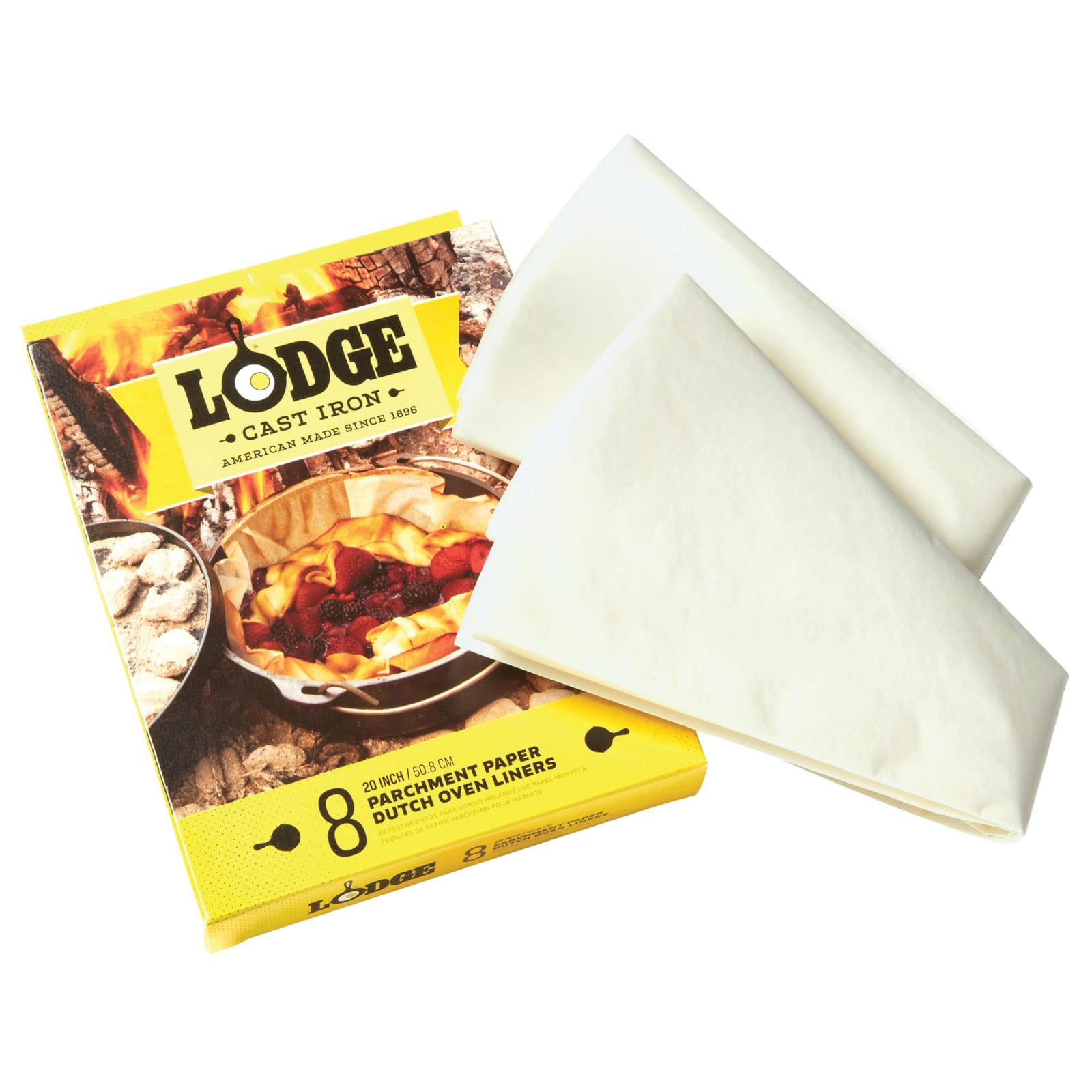 Lodge Camp Dutch Oven Parchment Paper Liners, 20 - 8 pack