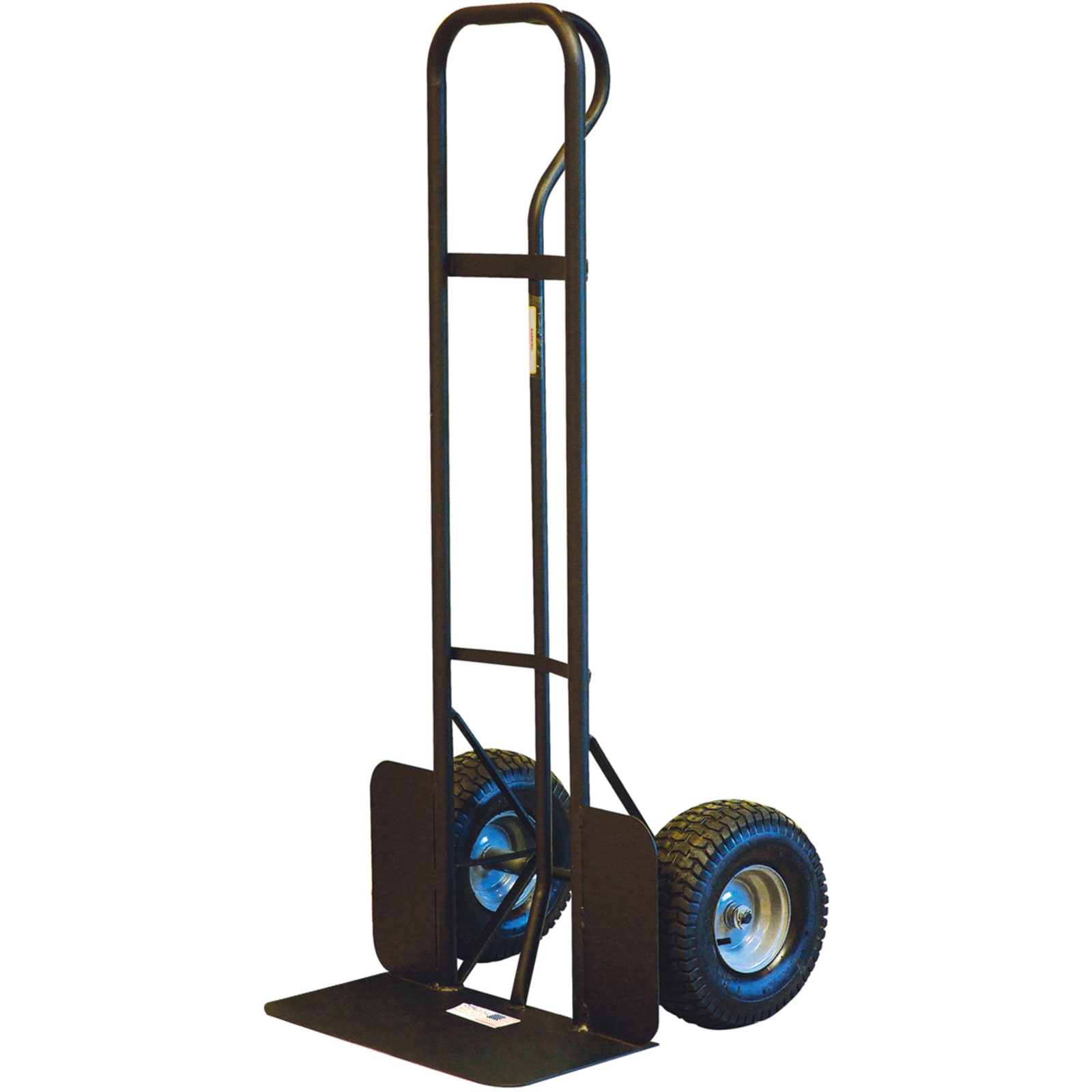 Boss Hoss 1 000 lb Black P Handle Steel Hand Truck w 15 in
