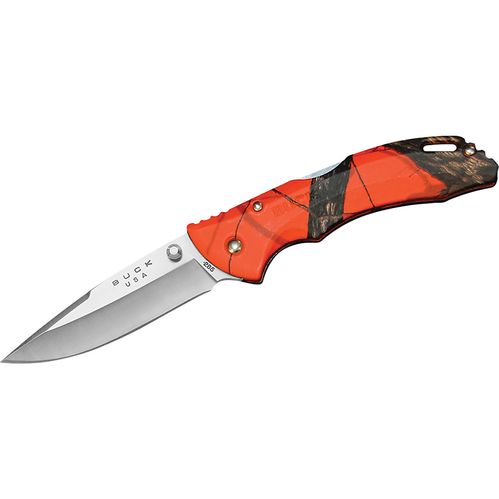 285 Bantam BLW Mossy Oak Blaze Orange Camo Folding Pocket Knife by