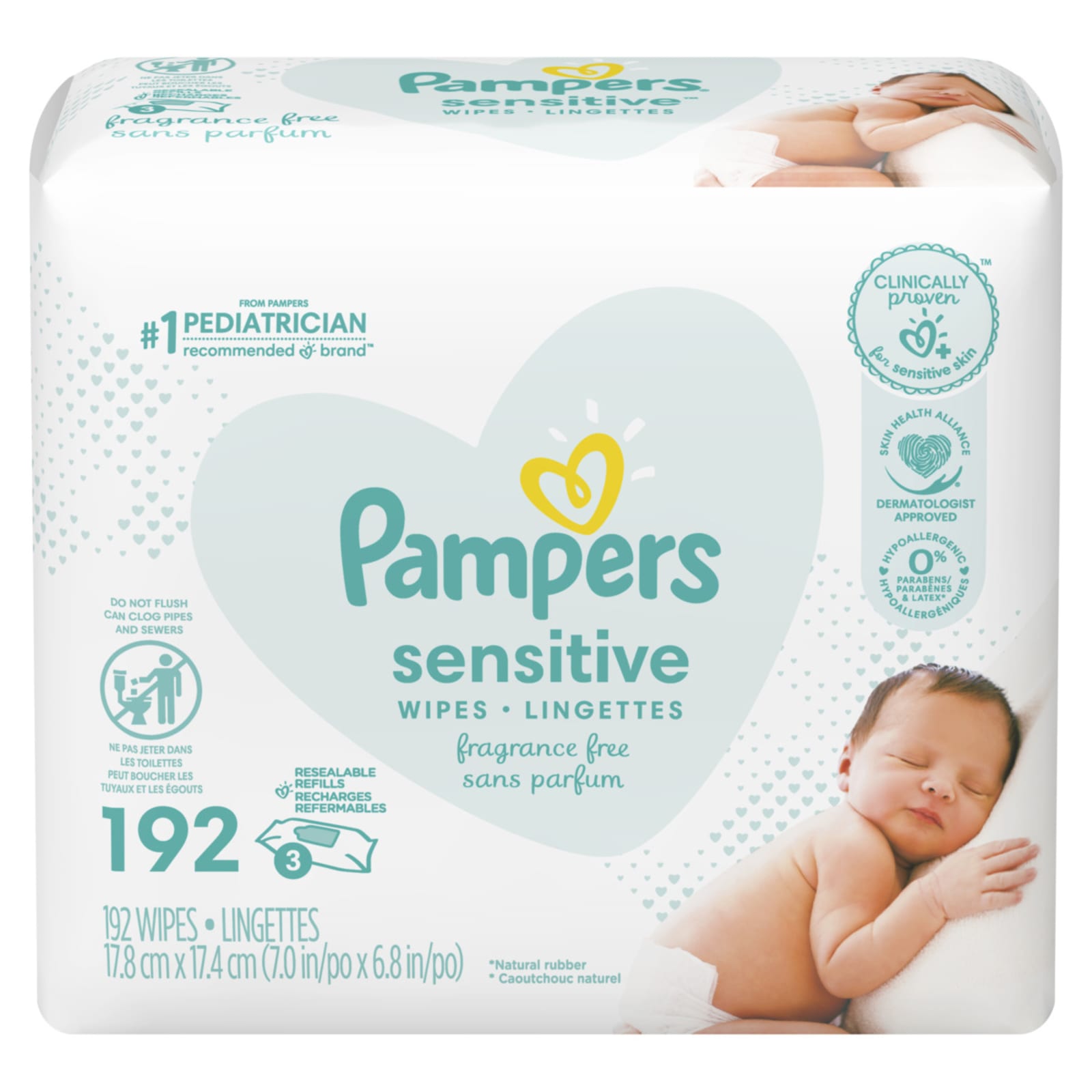 Dwang slagader Canberra Sensitive Baby Wipes - 3 Refills by Pampers at Fleet Farm