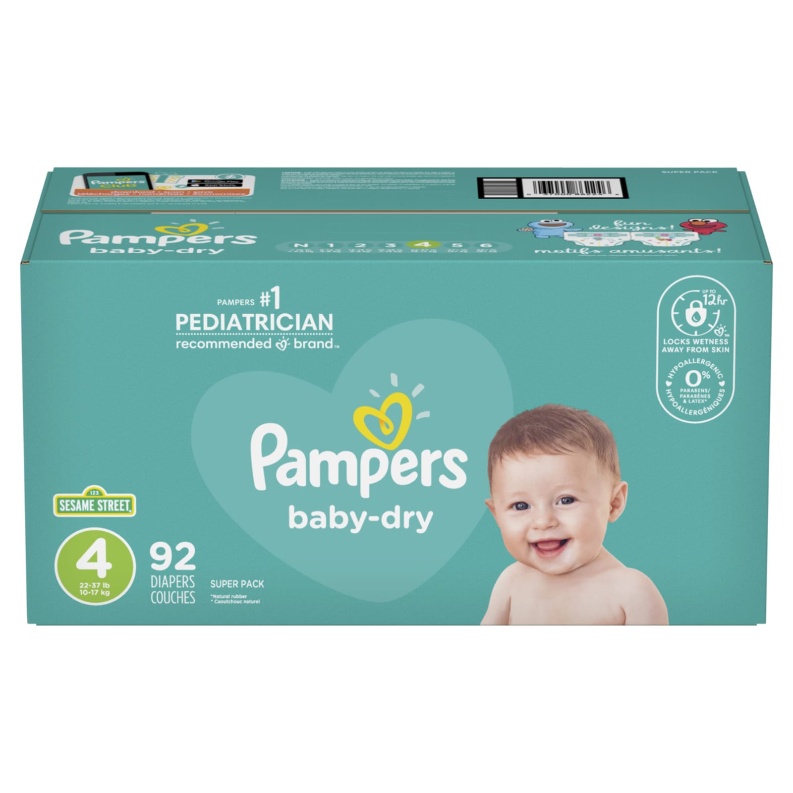Baby Dry Super Pack Size 4 Diapers - 92 Ct by Pampers at Fleet Farm