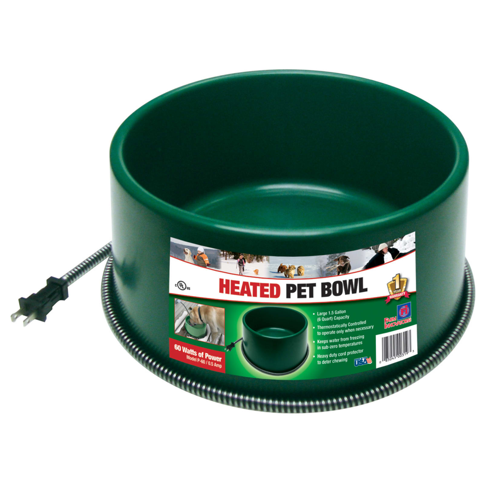 6 qt Heated Pet Bowl by Farm Innovators at Fleet Farm