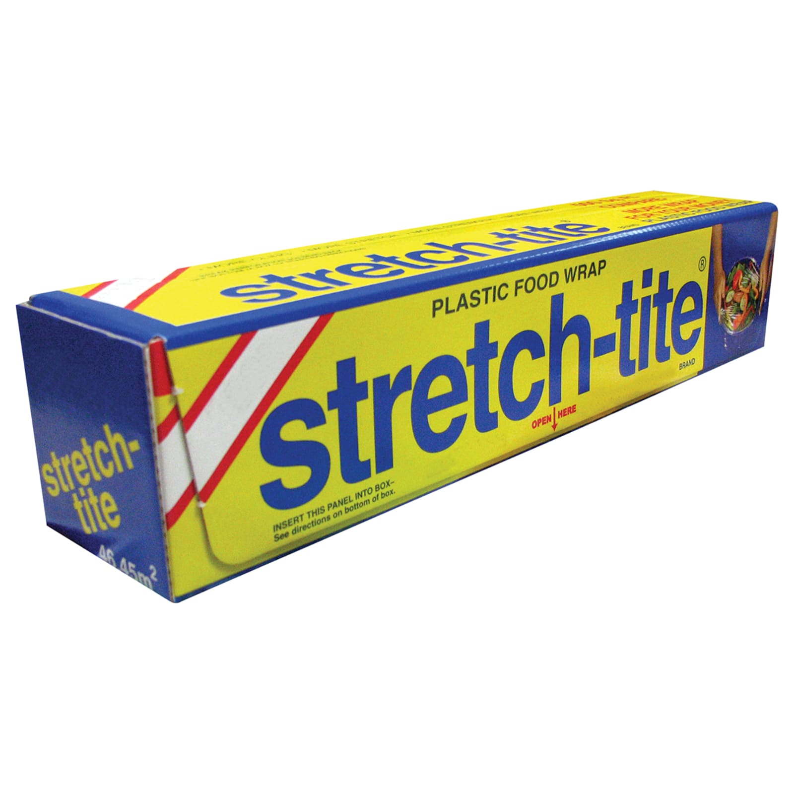 Stretch-Tite Premium Plastic Food Wrap, Includes Slide Cutter, Extra Strong  (250 sq ft)