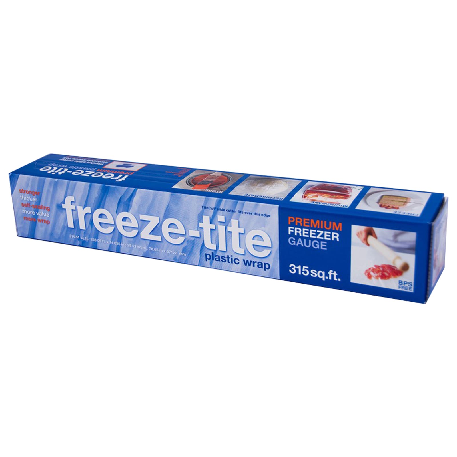 Stretch-Tite's Freeze-Tite Premium Plastic Freezer Wrap with Slide