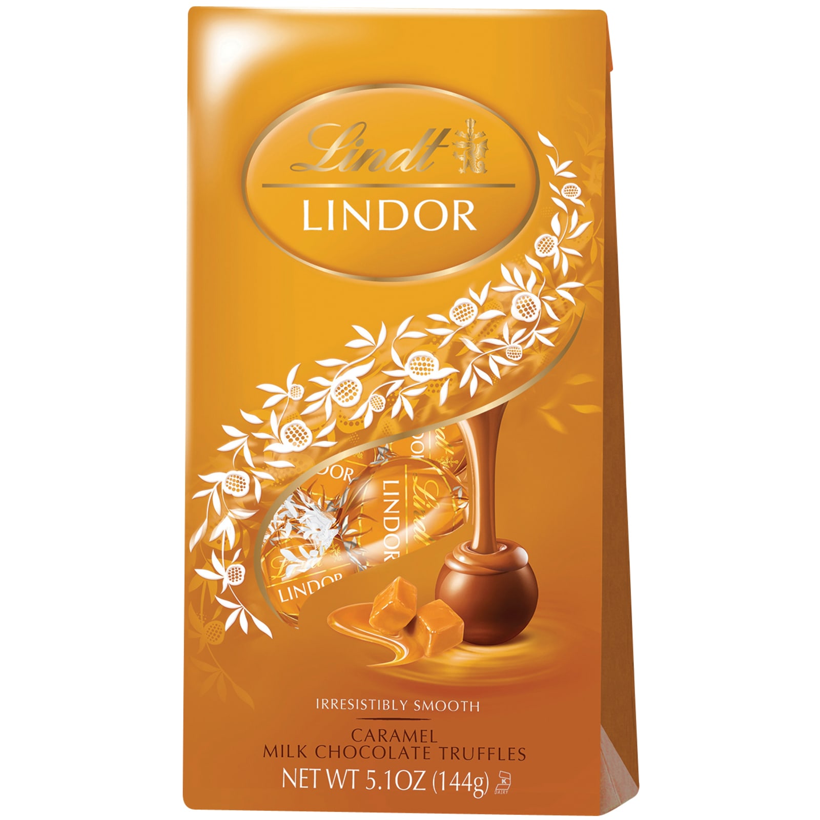 Lindt Lindor Milk Salted Caramel Chocolate Truffles 137g • Pris »