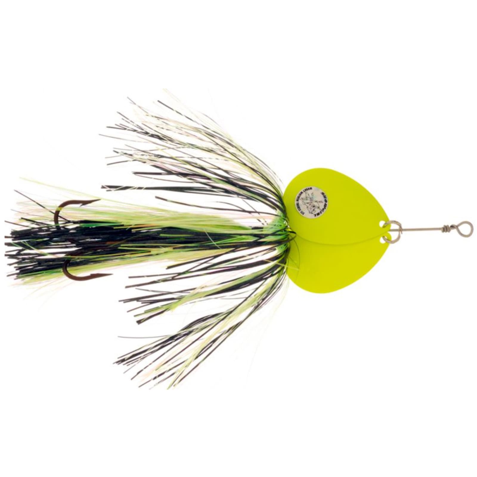 Double Showgirl 7.5 in Black Chart/Chart Musky Spinner Lure