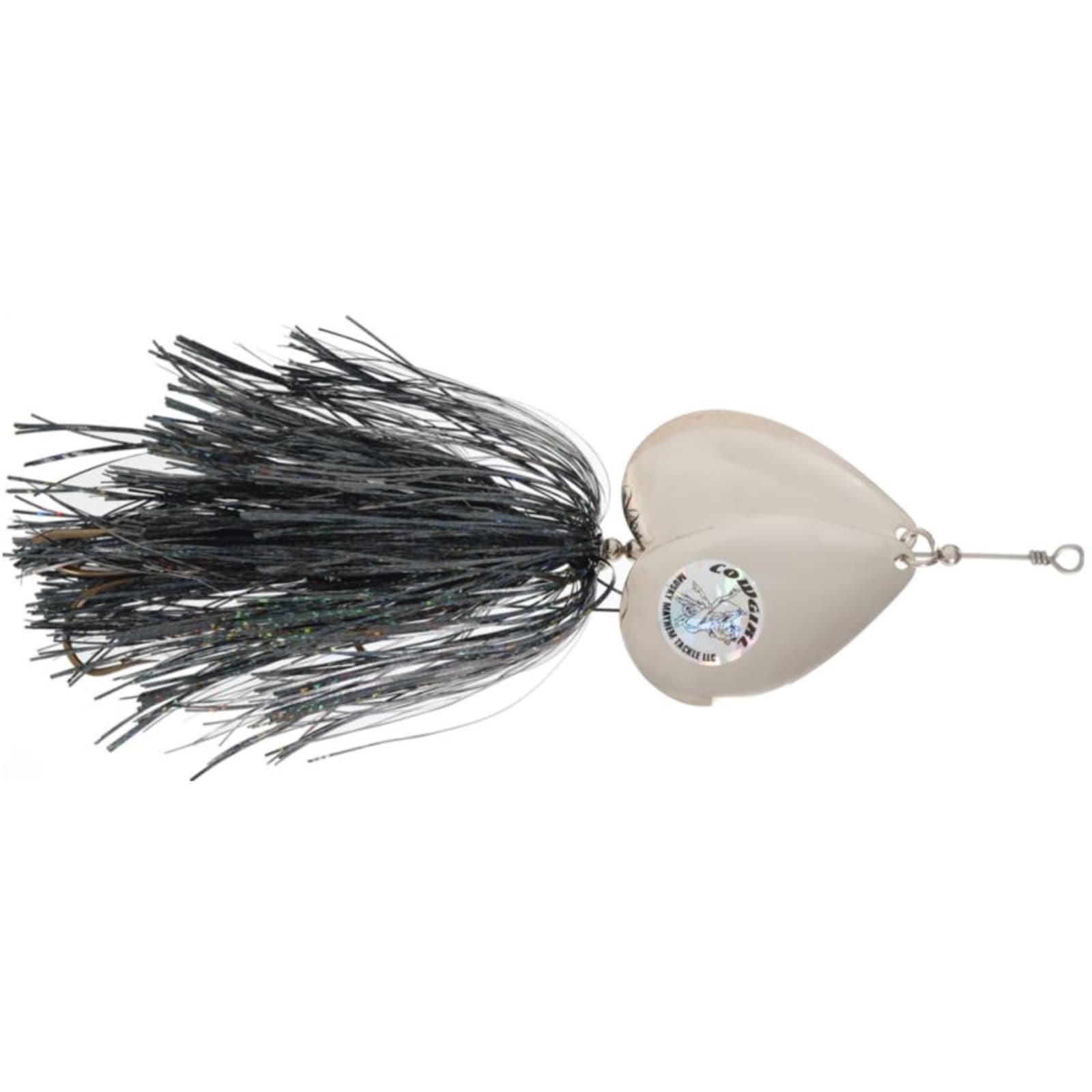 Double Cowgirl 10 in Black Nickel Musky Spinner Lure by Musky