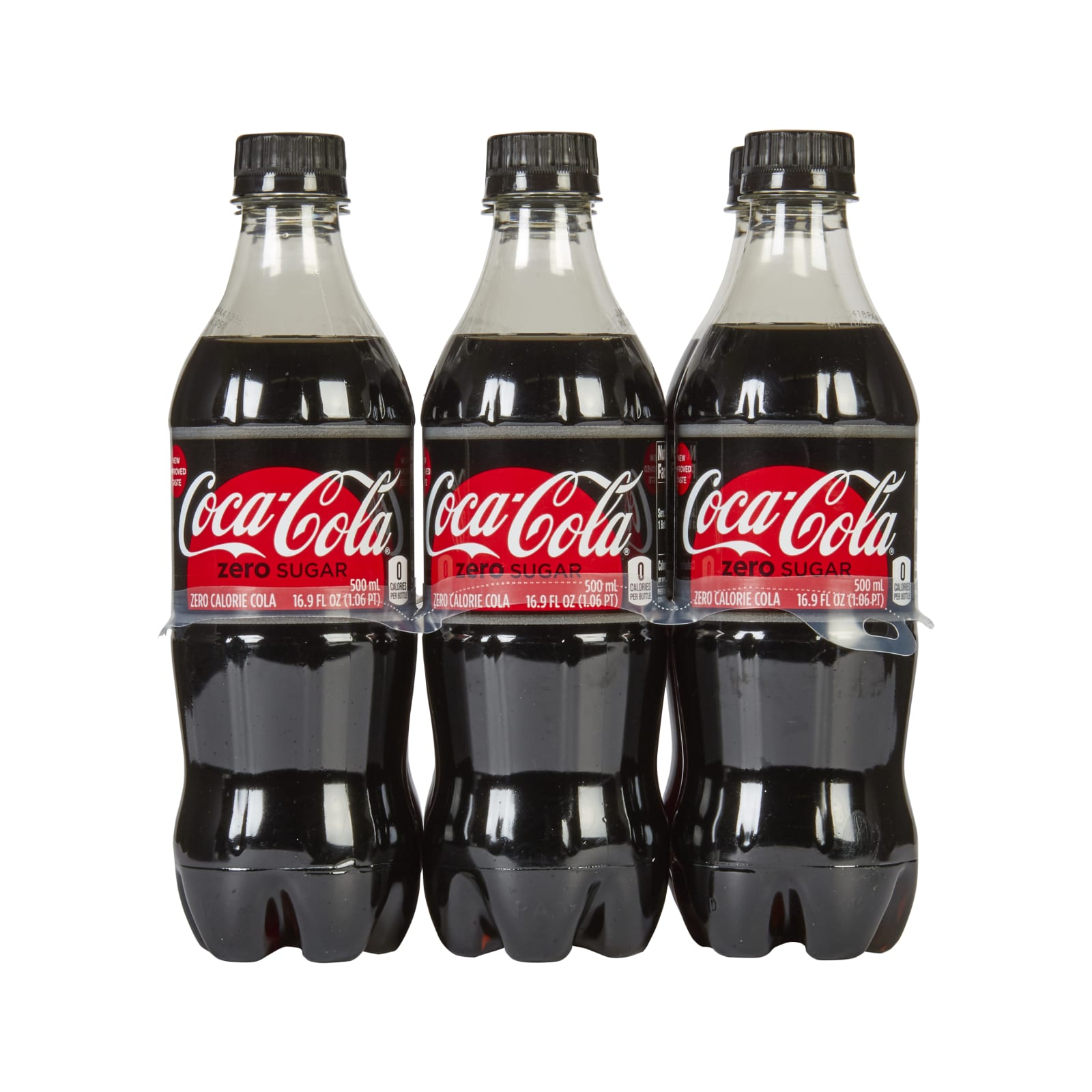 Coca-Cola Zero Sugar Cola Soda - 6 pk - 16.9 oz btl