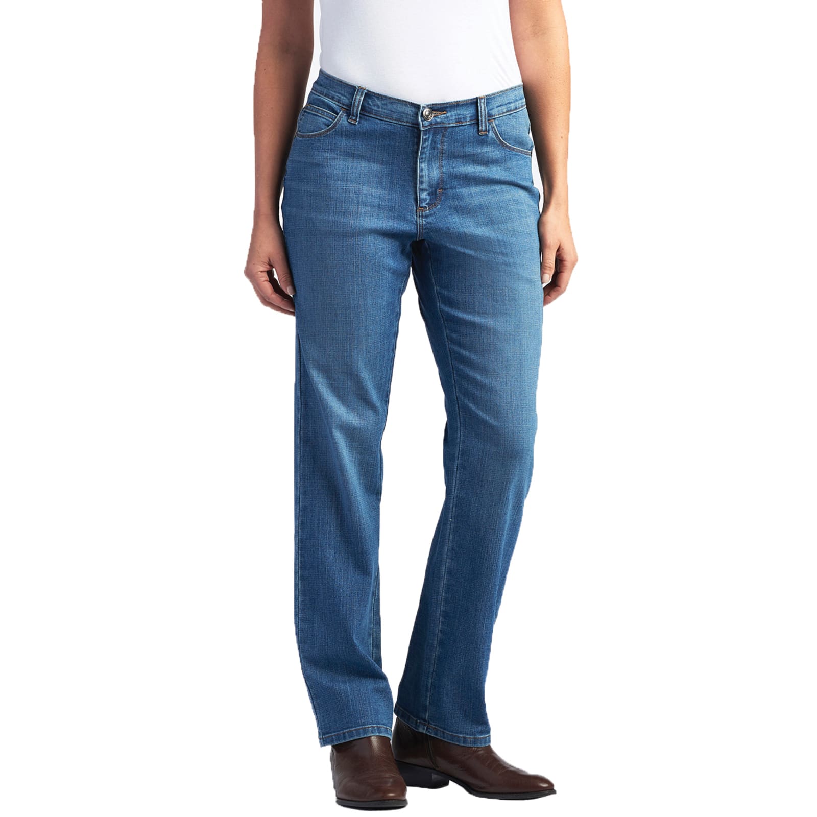 Women's Stretch Relaxed Fit Straight Leg Jean