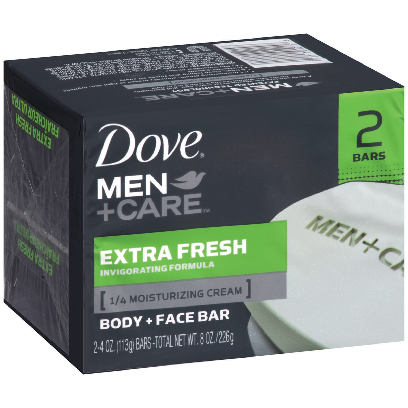 Dove Men + Care Extra Fresh Body And Face Bar Soap 2 Pk., Cleansers, Beauty & Health