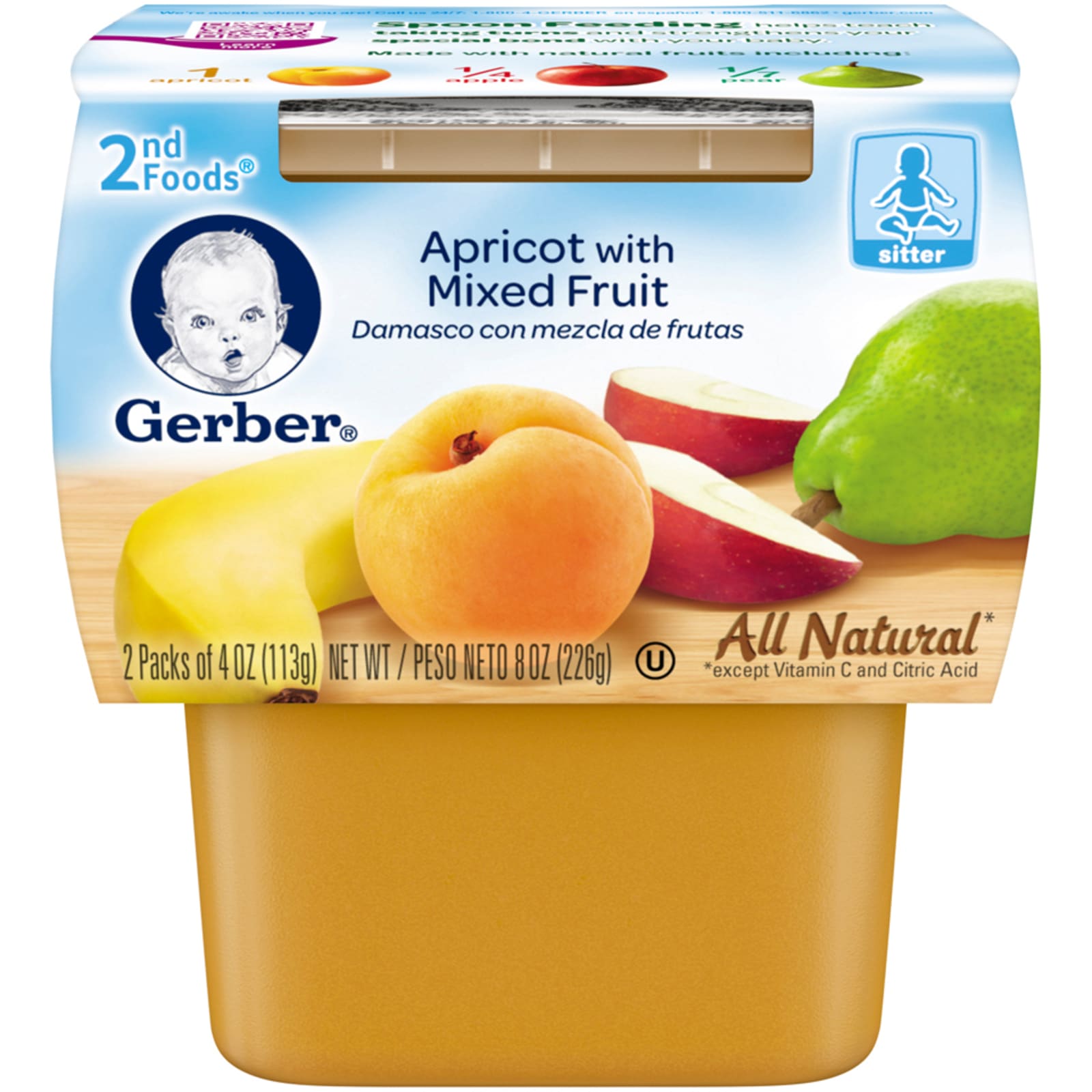 Apricot mixed fruit gerber sales
