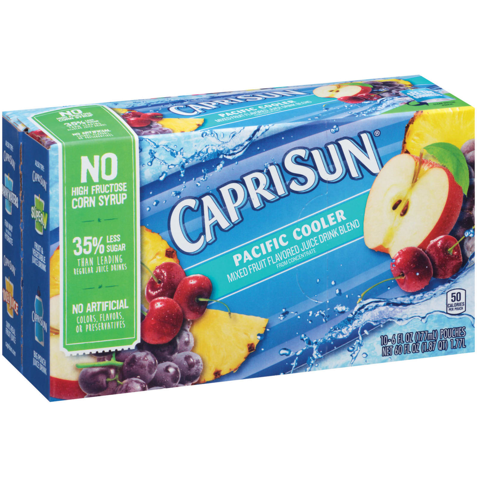 Capri Sun Pacific Cooler Mixed Fruit Flavored Juice Drink Blend Pouches -  10-6 Fl. Oz.