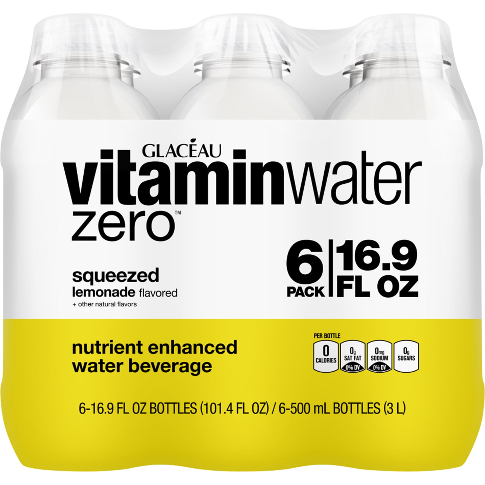 Vitamin Water Zero 16.9 oz Squeezed Lemonade Flavored Zero Calorie Vitamin  Water - 6 Pk by Vitamin Water at Fleet Farm