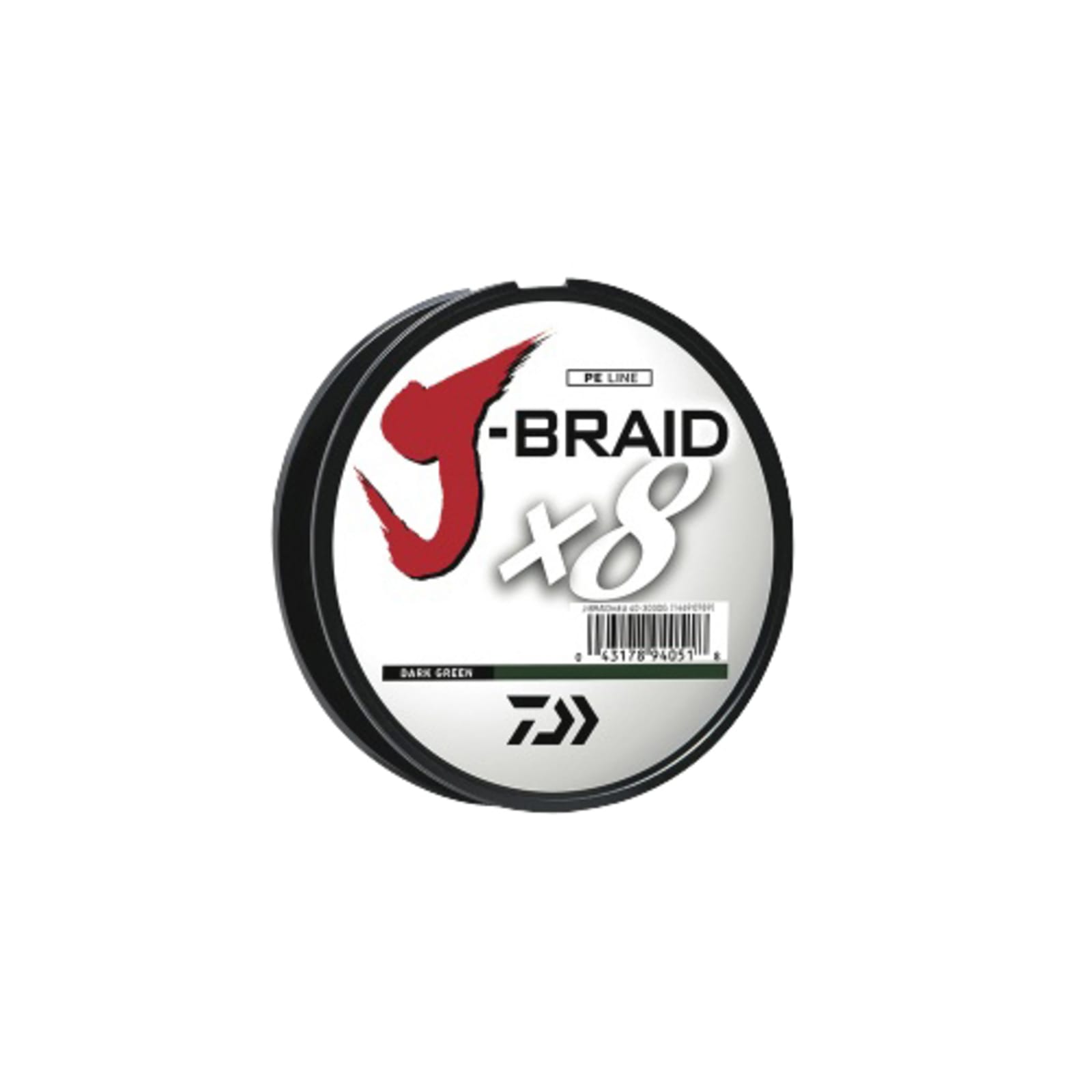 J-Braid Braided Fishing Line - Dark Green