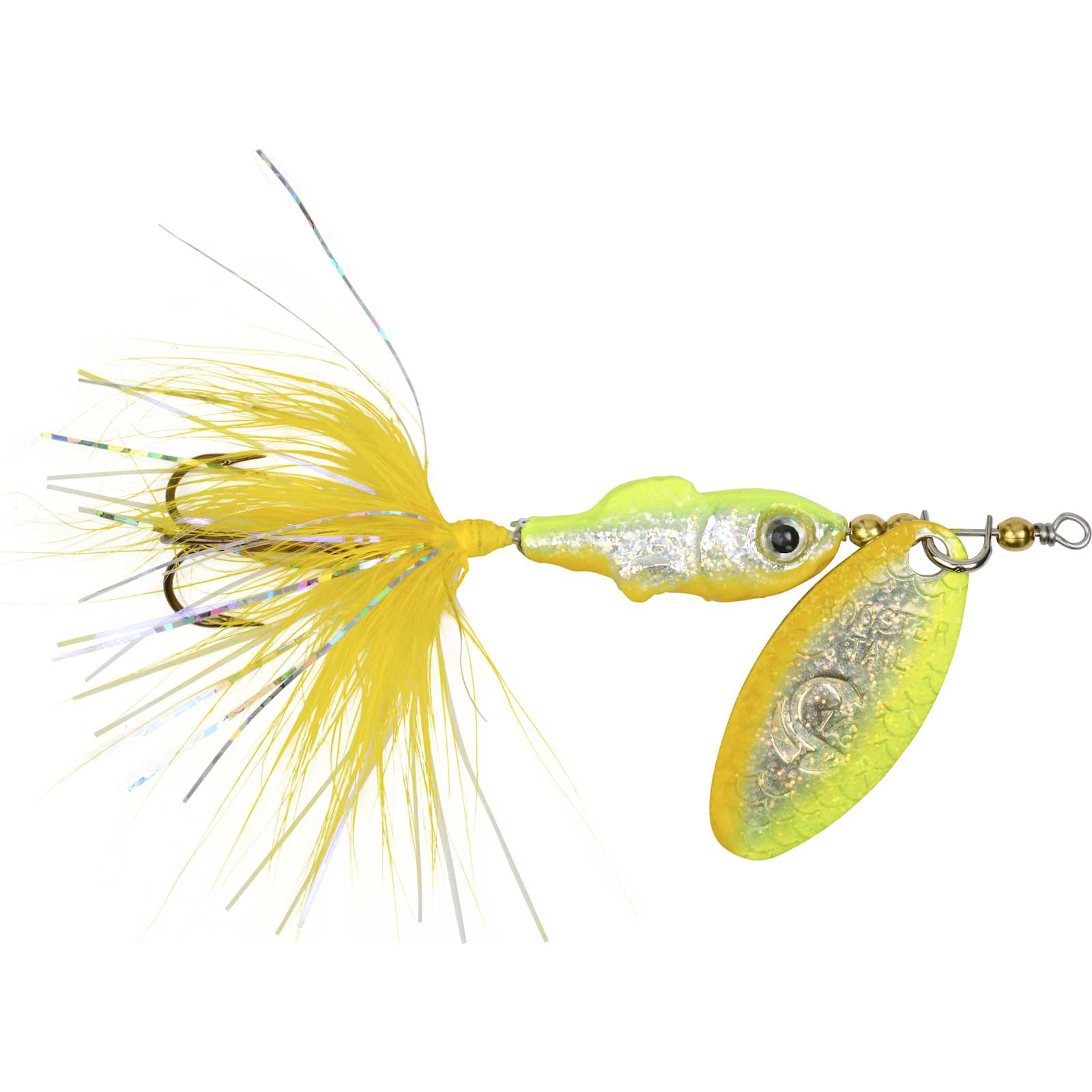 Rooster Tail Minnow Spinner - Chartreuse Shiner by Worden's at Fleet Farm