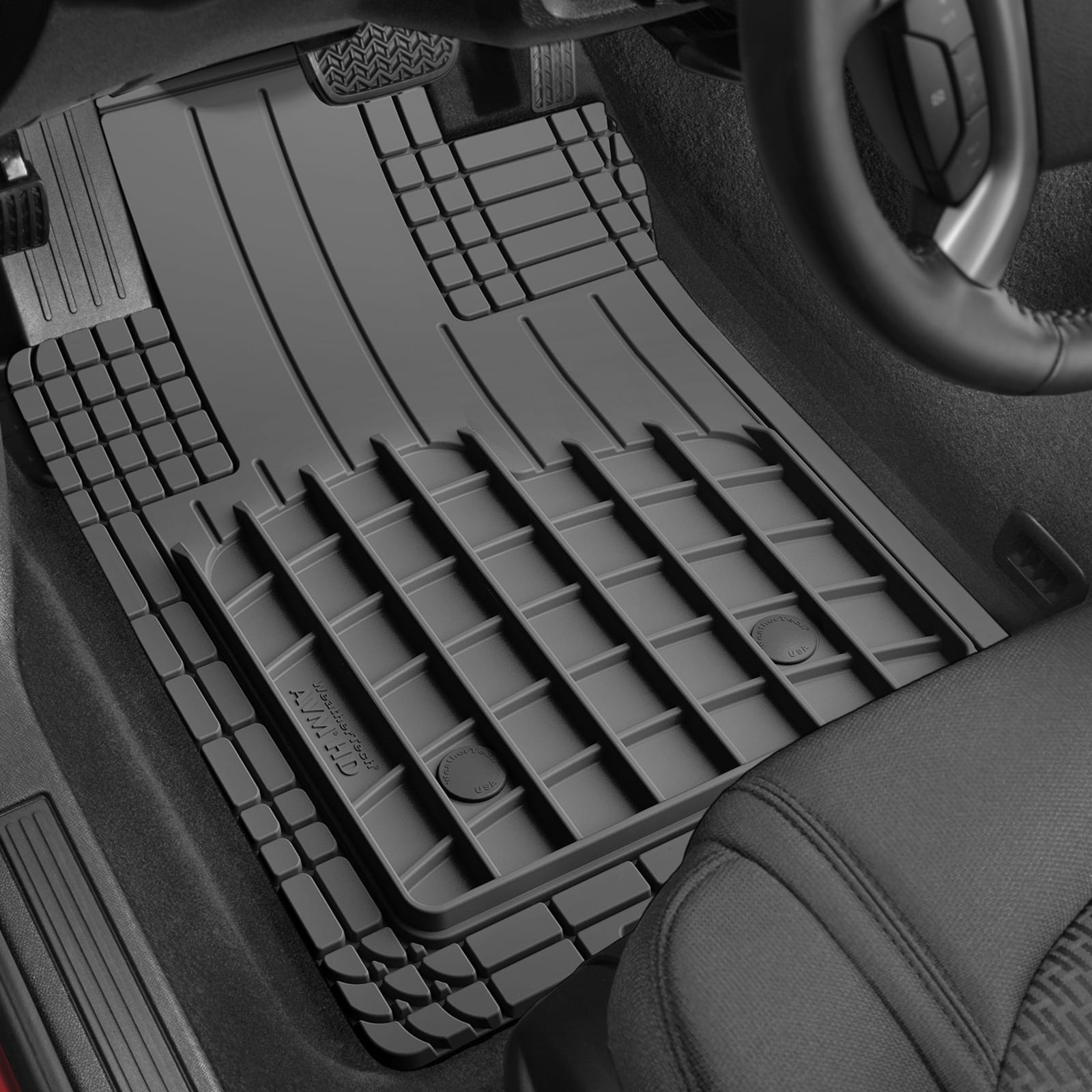 AMV HD - Heavy Duty Floor Mat 4 Pc. - Black by WeatherTech at Fleet Farm