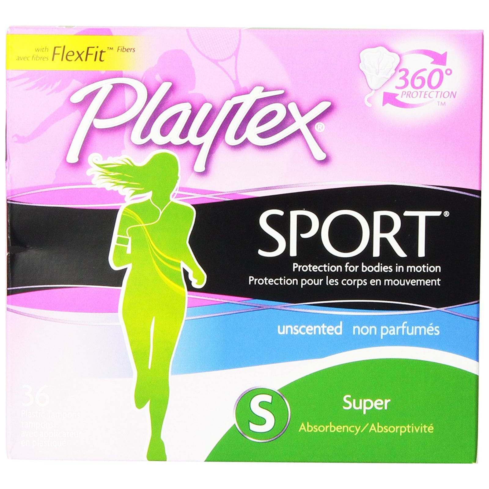 SPORT Unscented Super Tampons - 36 ct