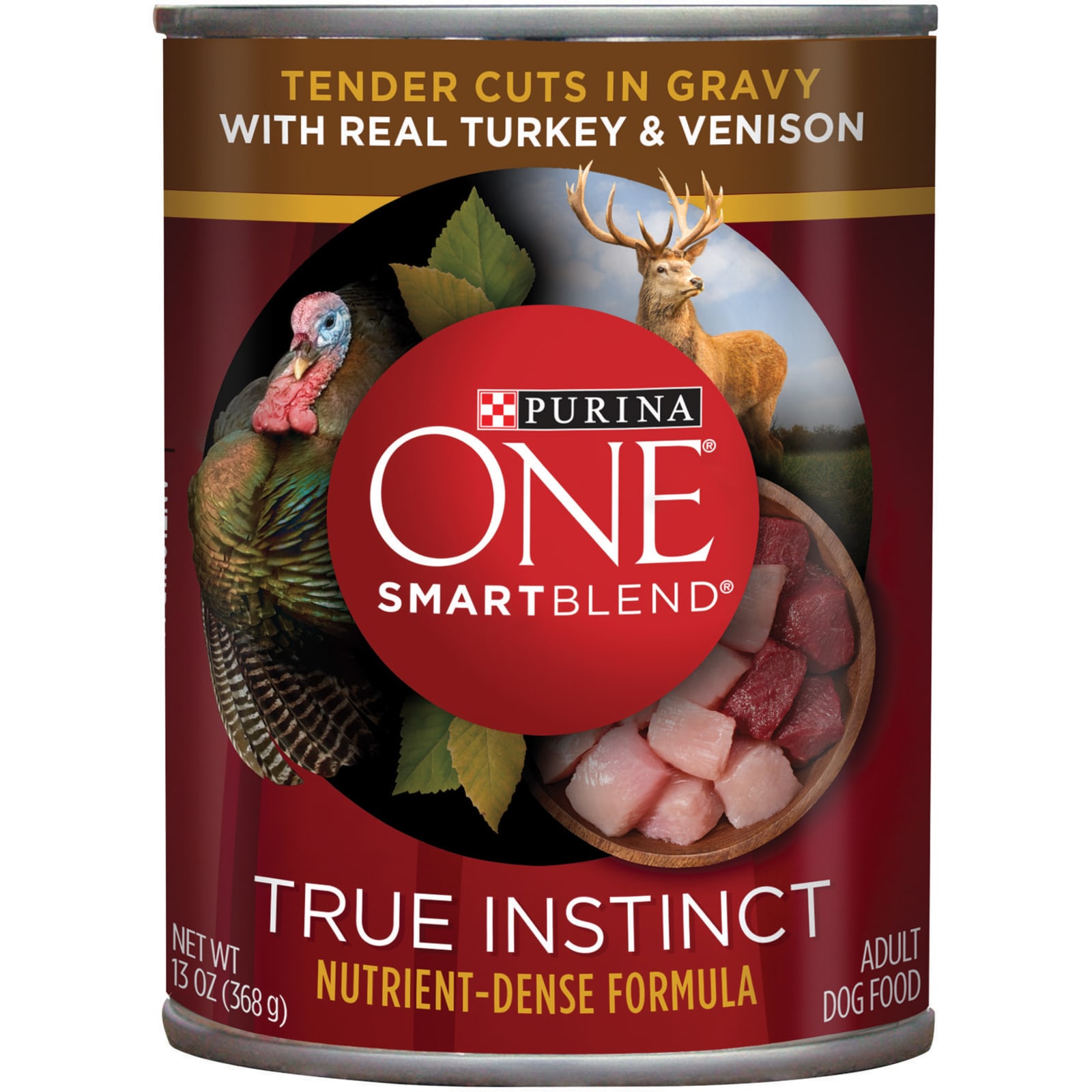 ONE True Instinct Adult Turkey Venison Tender Cuts in Gravy Wet