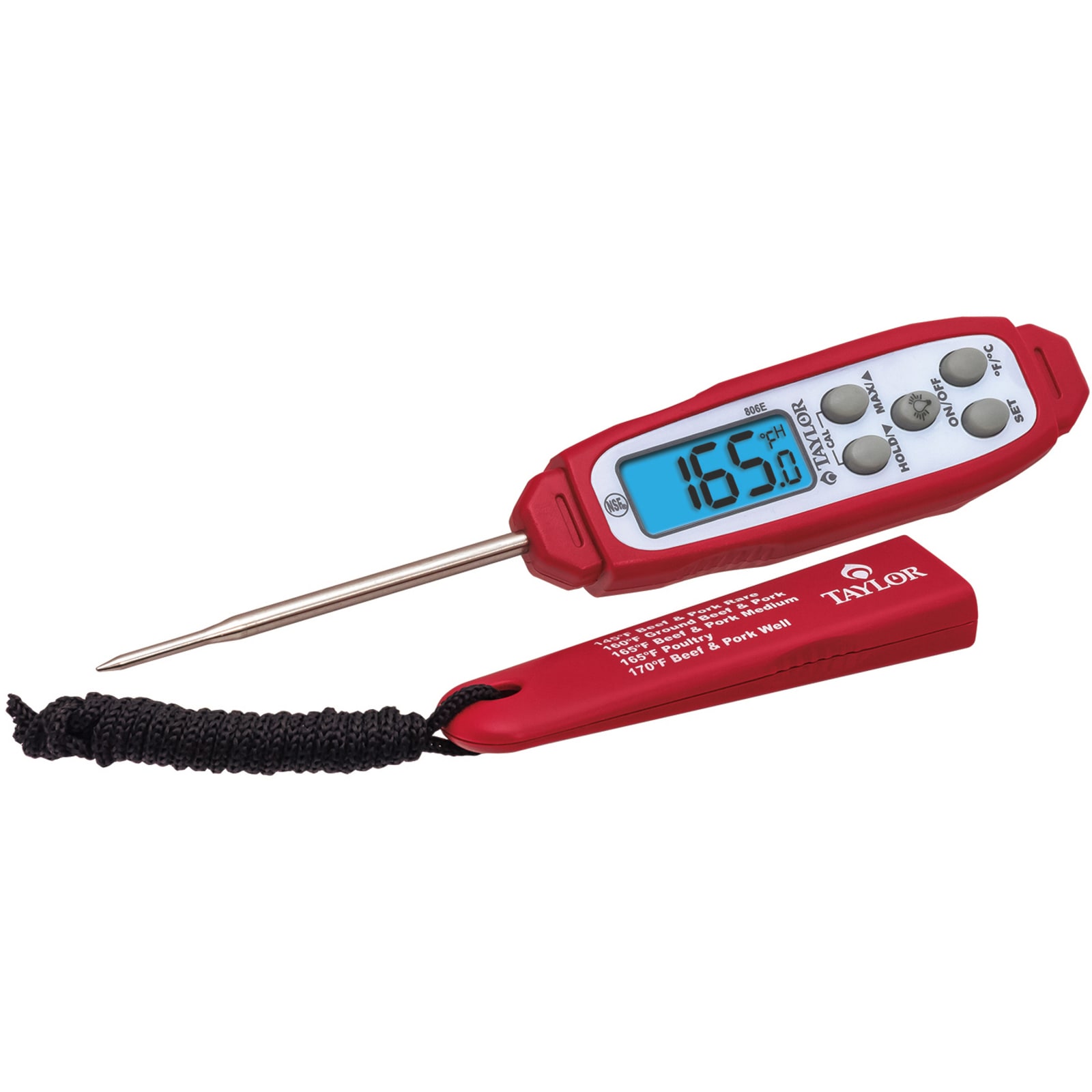 Taylor Compact Instant-Read Pen Style Digital Kitchen Meat Thermometer