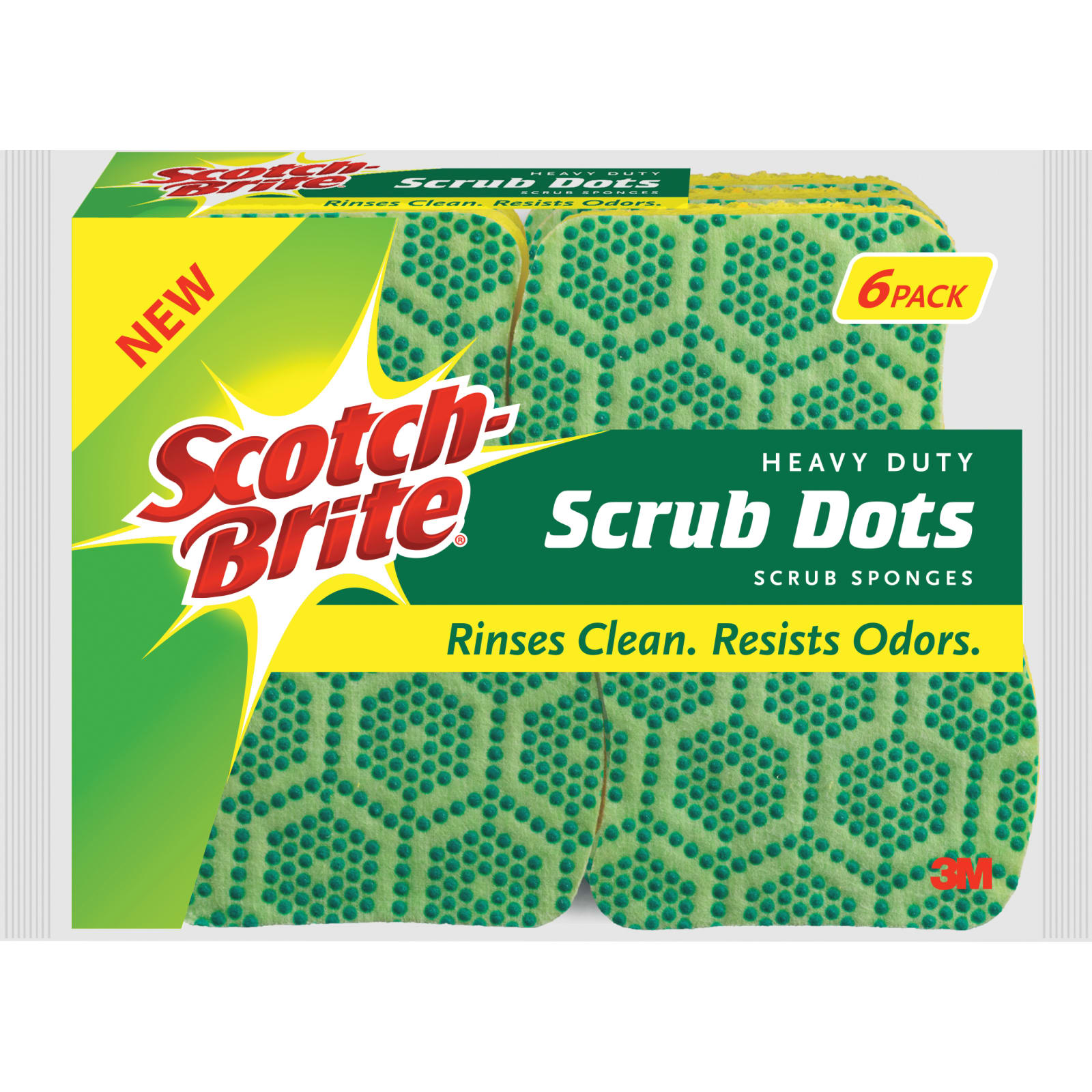 Scotch-Brite Heavy Duty Scrub Sponges (Pack of 4), 4 packs - Foods Co.