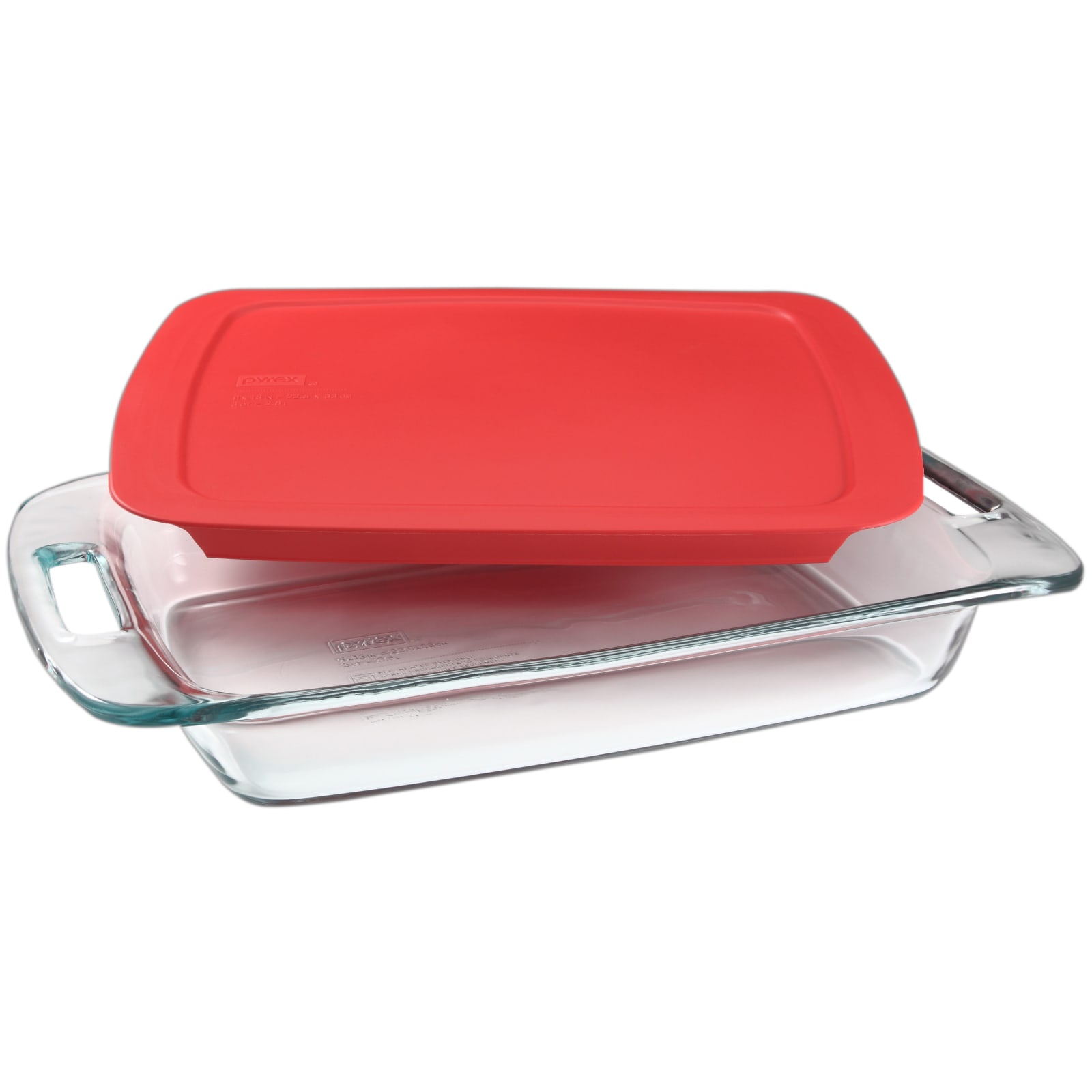 3 Quart Rectangle Glass Baking Dish with Lid