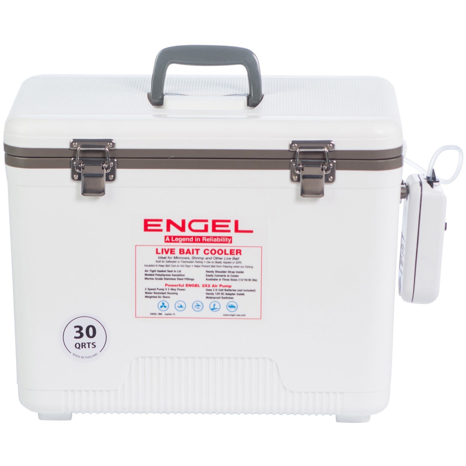 Magellan 19 Quart Fishing Bait Dry Box Ice Cooler w/ Shoulder